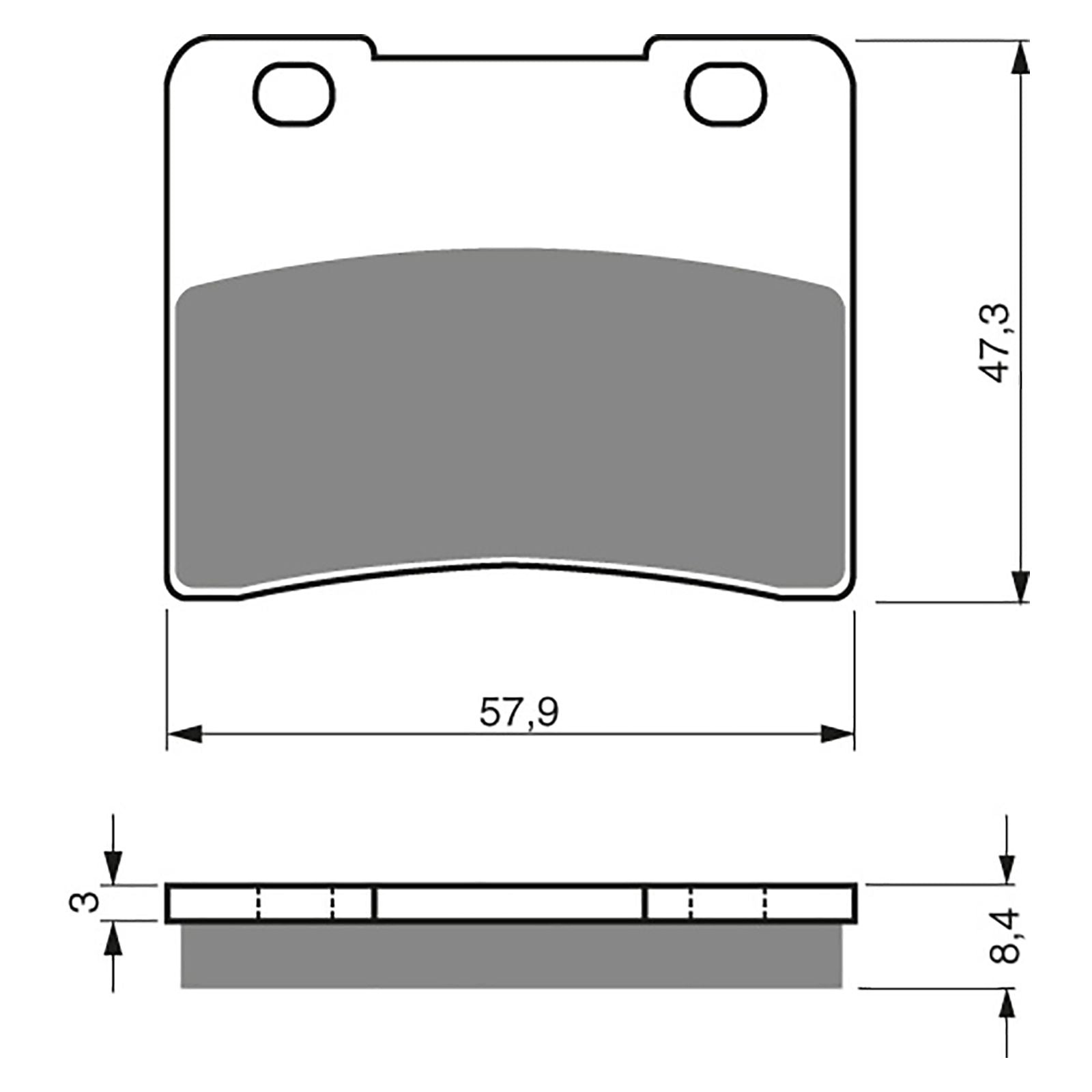 New GOLDFREN Brake Pad - S3 Sintered Sports #GF172S3