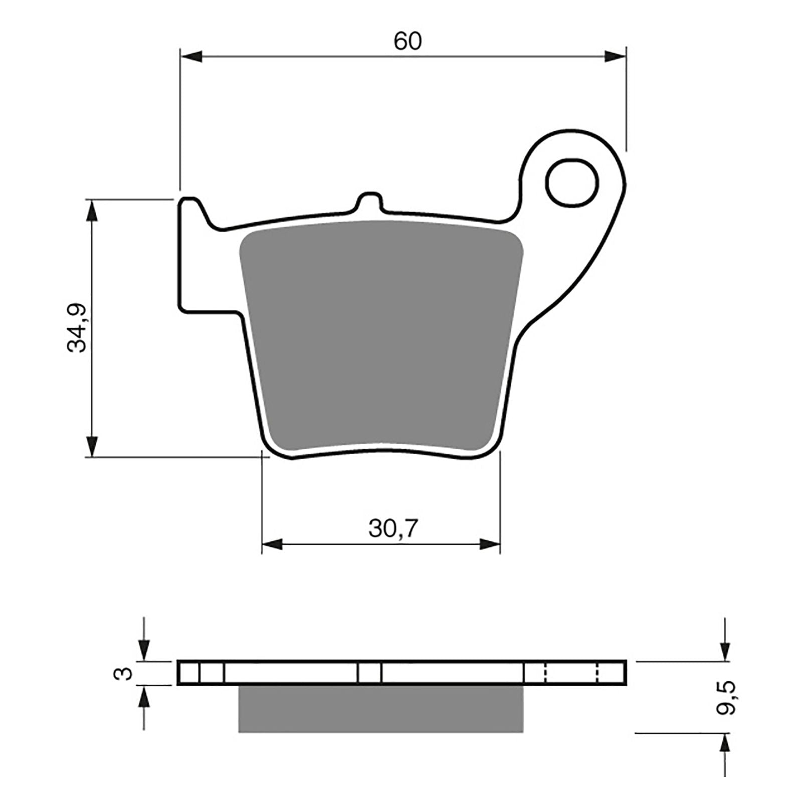 New GOLDFREN Brake Pad - K5 Off-Road Racing (PBPR306) #GF176K5