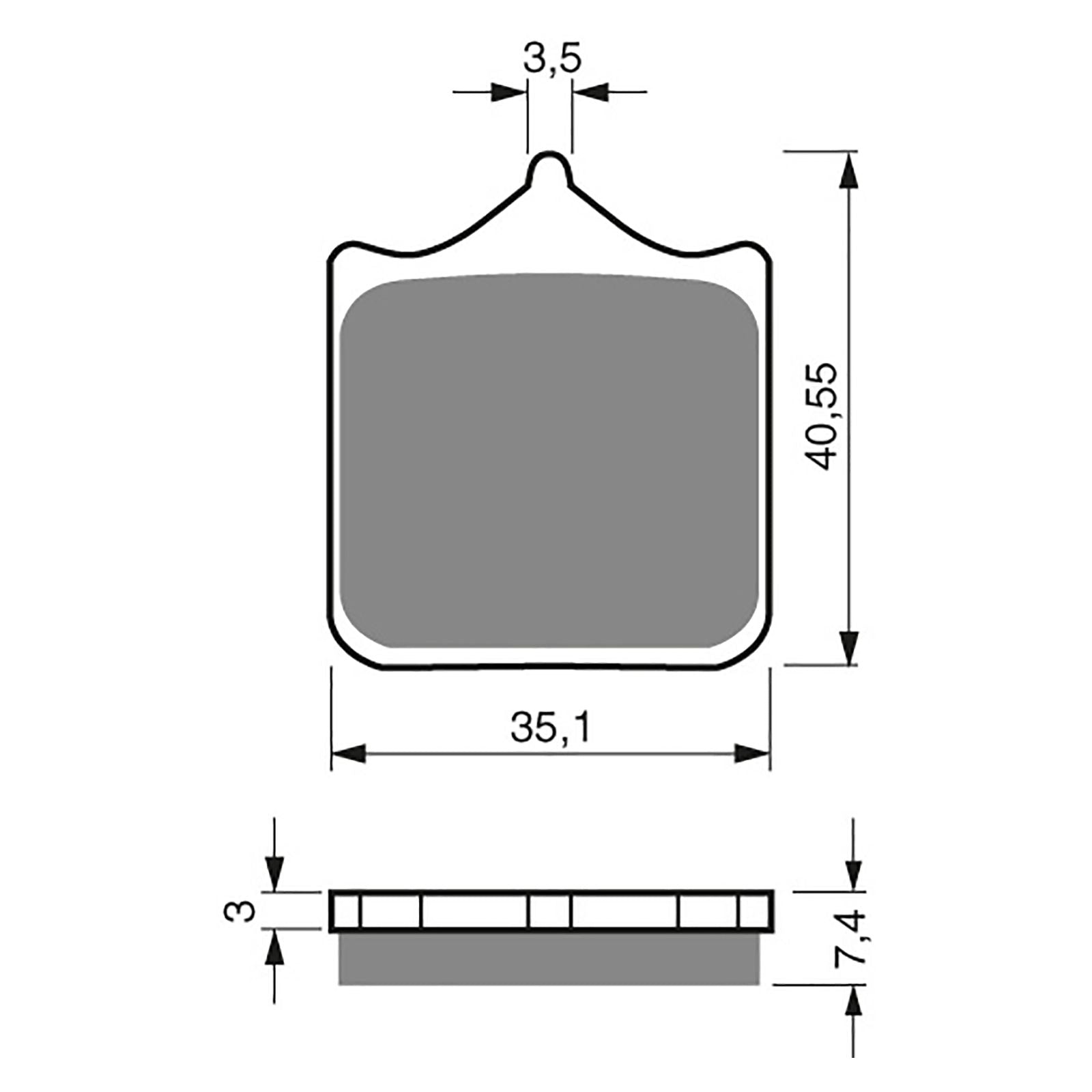 New GOLDFREN Brake Pad - S3 Sintered Sports (PBPH294) #GF177S3