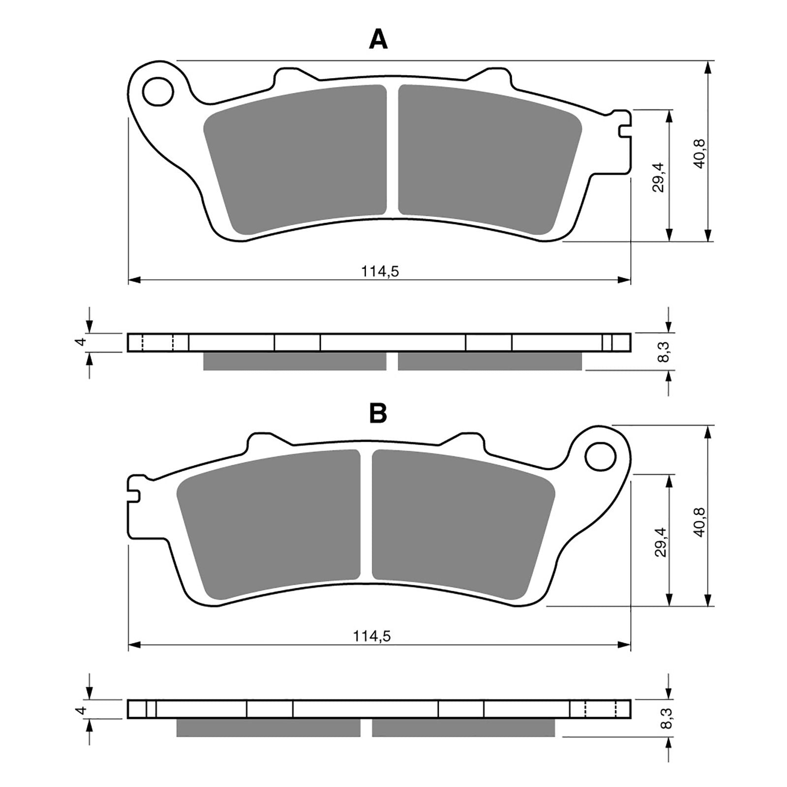 New GOLDFREN Brake Pad - S3 Sintered Sports (PBPH247) #GF178S3