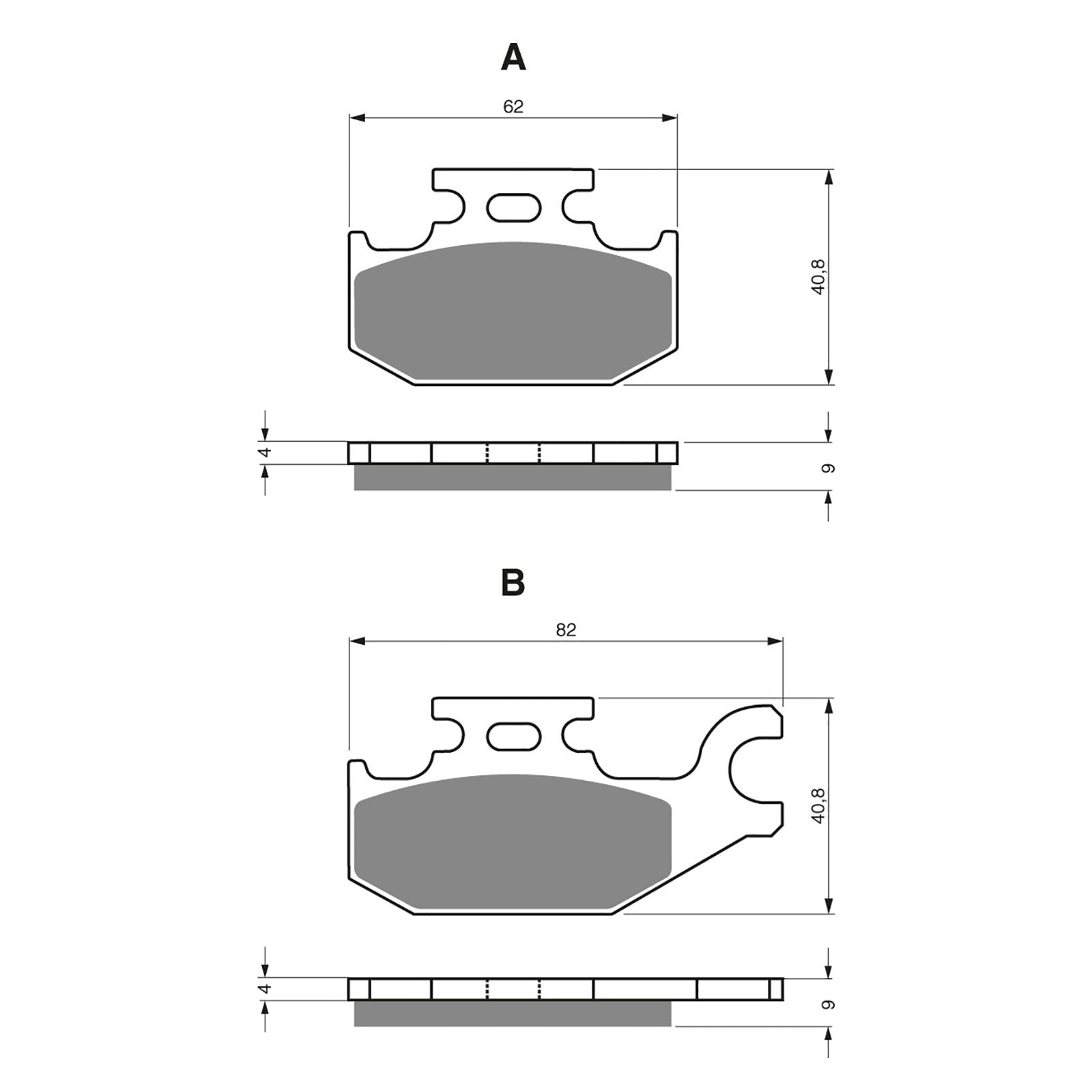 New GOLDFREN Brake Pad - K5 Off-Road Racing (PBPR283) #GF182K5