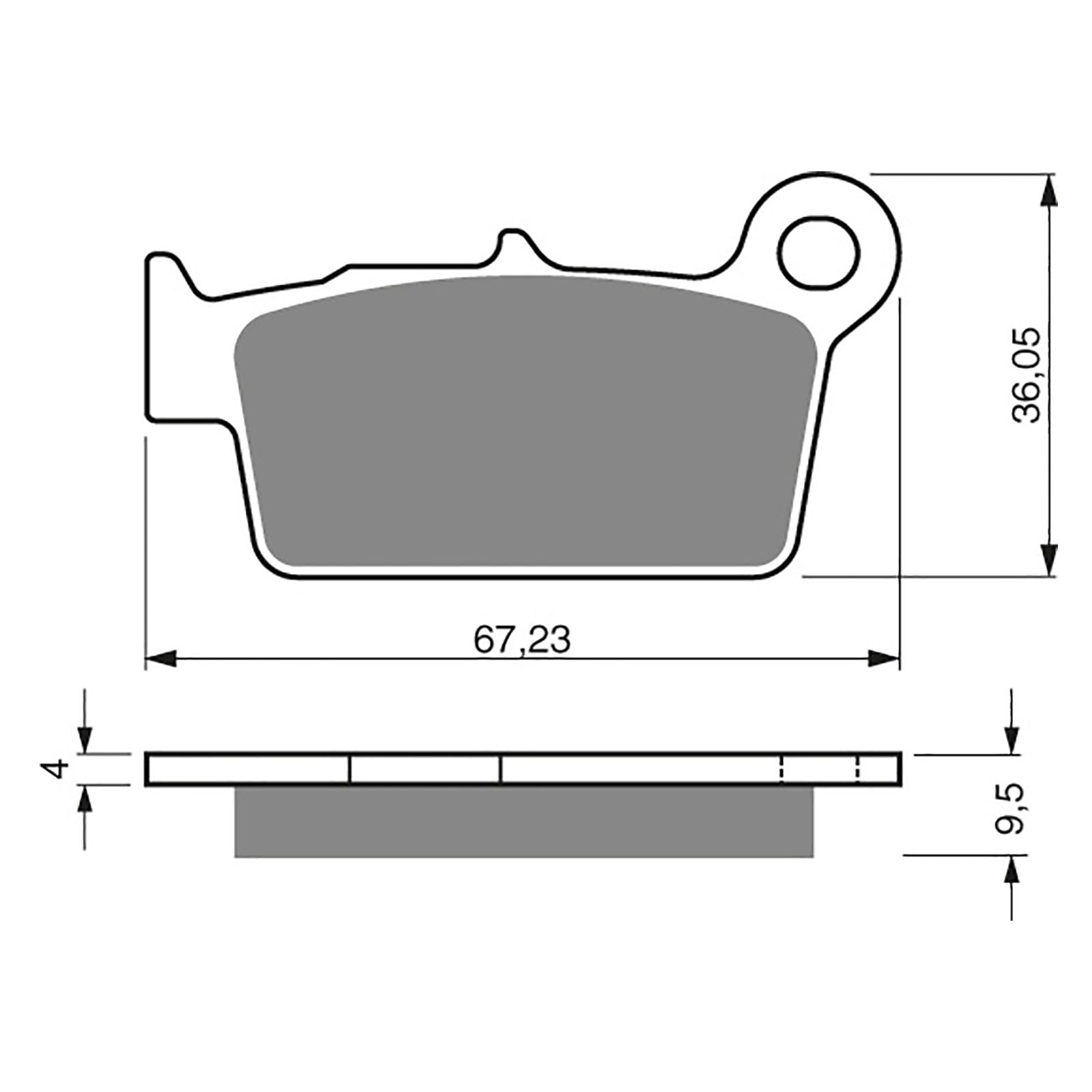 New GOLDFREN Brake Pad - K5 Off-Road Racing (PBPR326) #GF187K5