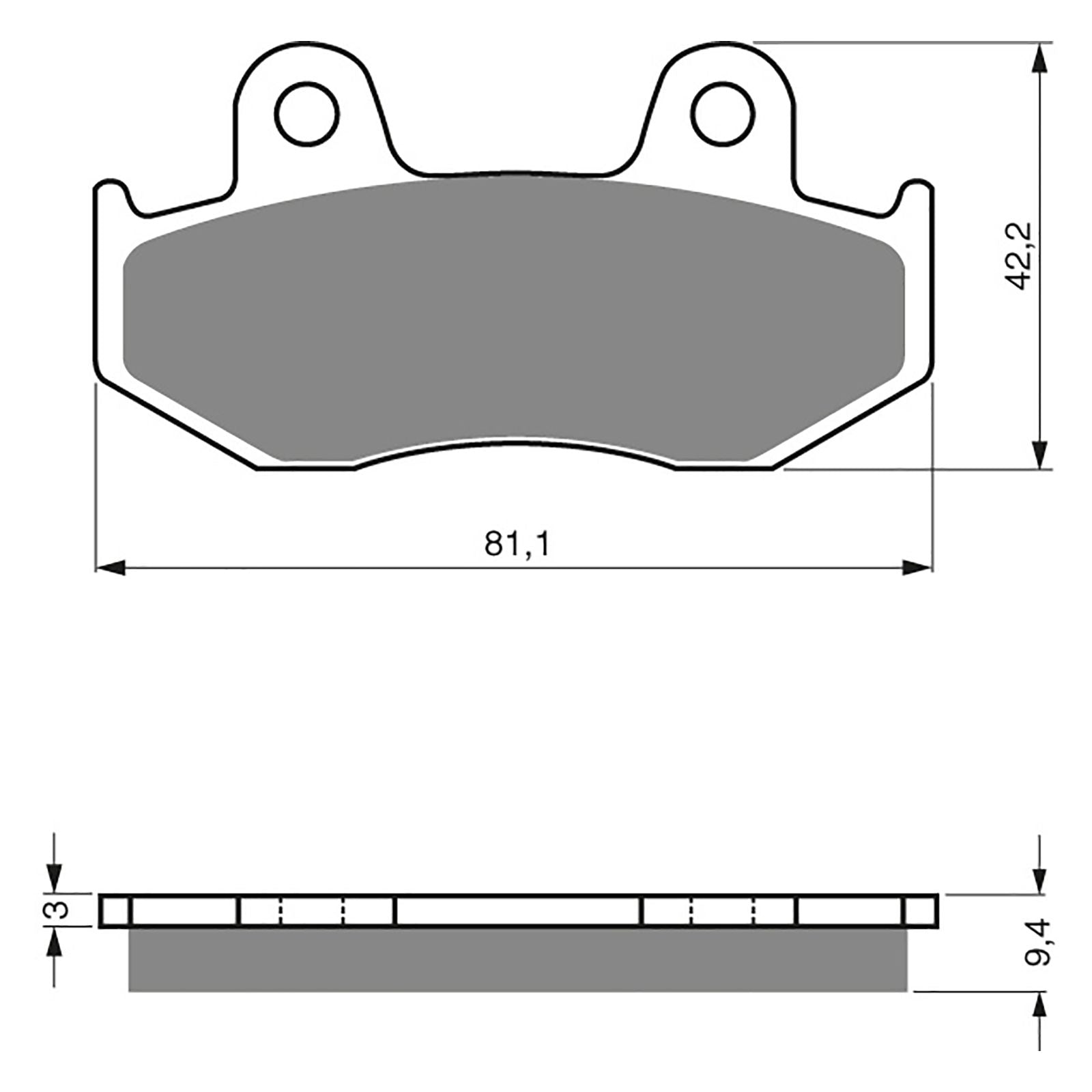 New GOLDFREN Brake Pad - S3 Sintered Sports #GF188S3