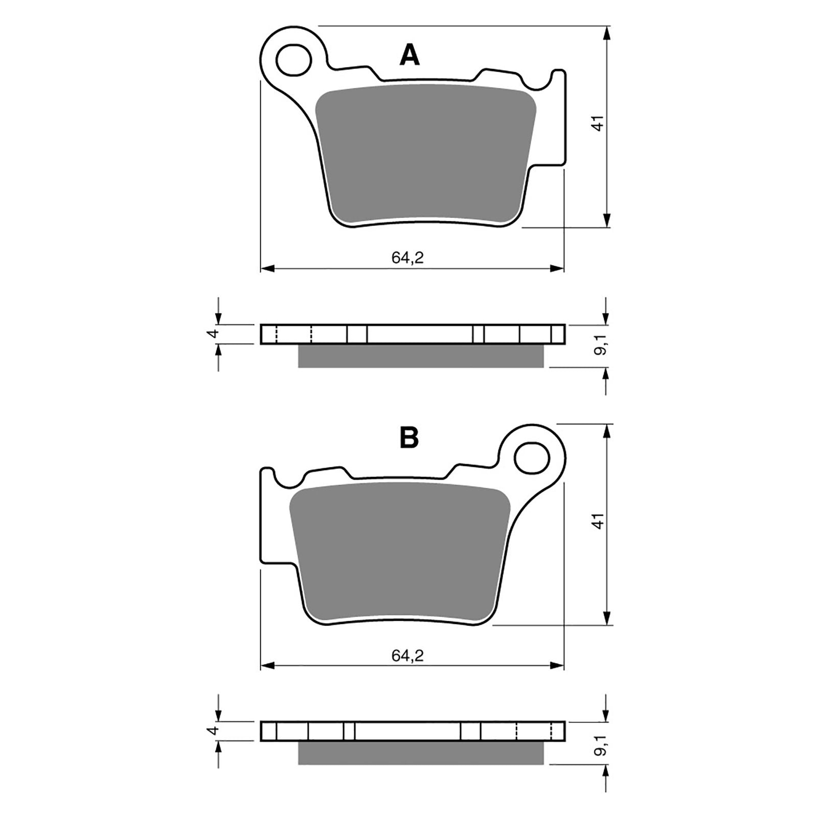 New GOLDFREN Brake Pad - K5 Off-Road Racing (PBPR327) #GF191K5