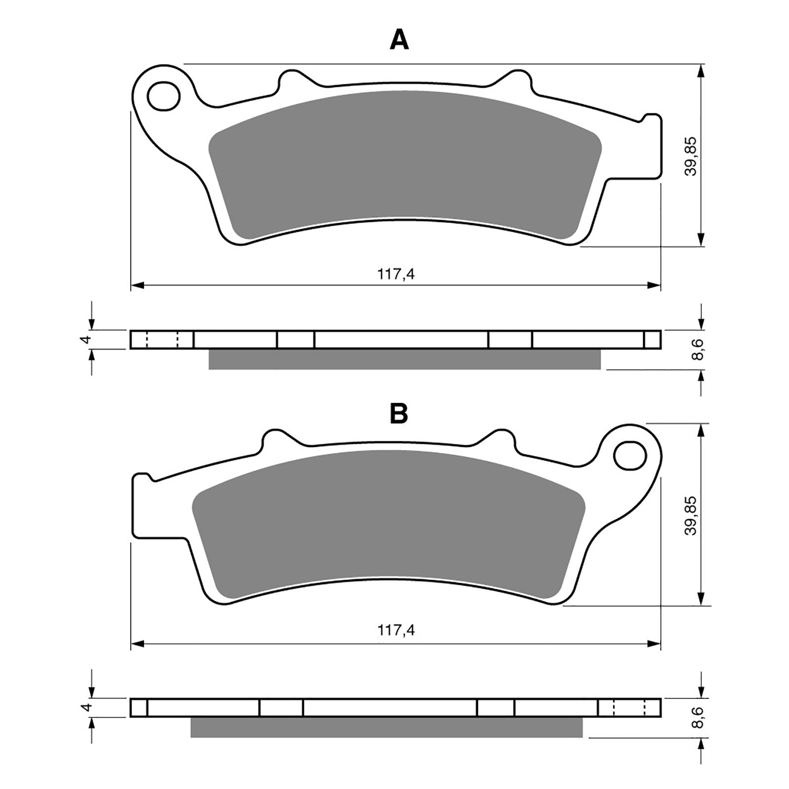 New GOLDFREN Brake Pad - S3 Sintered Sports #GF193S3