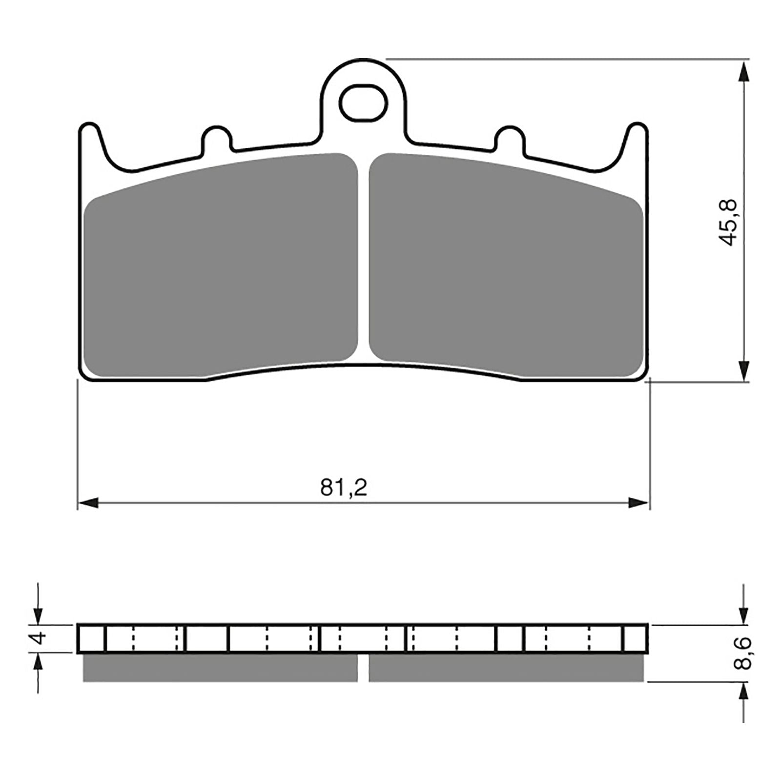 New GOLDFREN Brake Pad - S3 Sintered Sports (PBPH271) #GF194S3