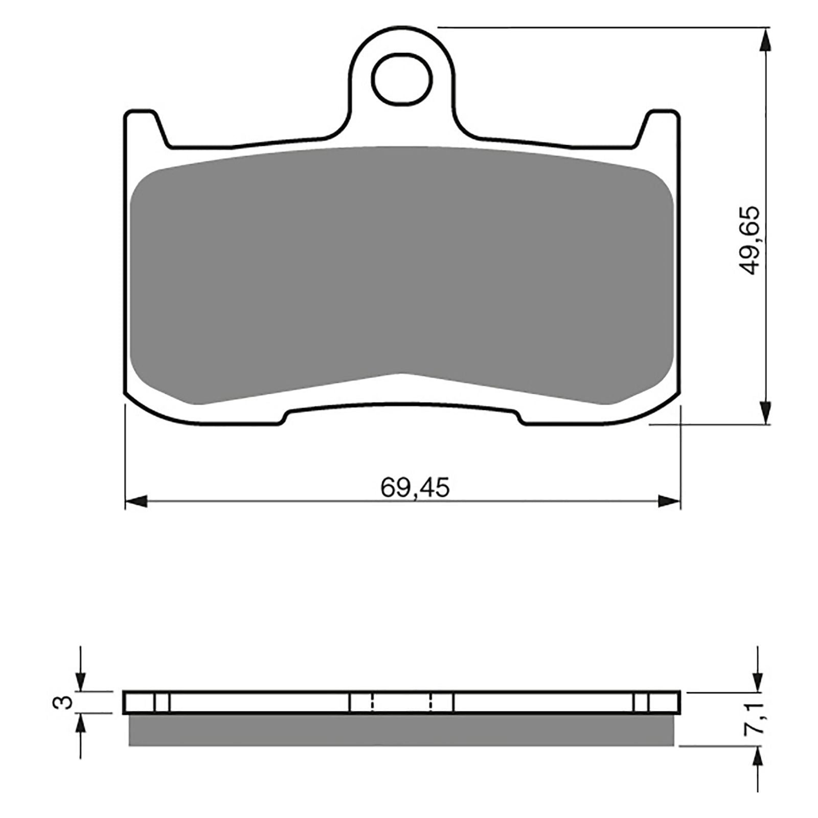 New GOLDFREN Brake Pad - S3 Sintered Sports (PBPH307) #GF207S3