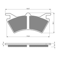New GOLDFREN Brake Pad - K5 Off-Road Racing (PBPR286) #GF208K5 | Australian Moto Spares