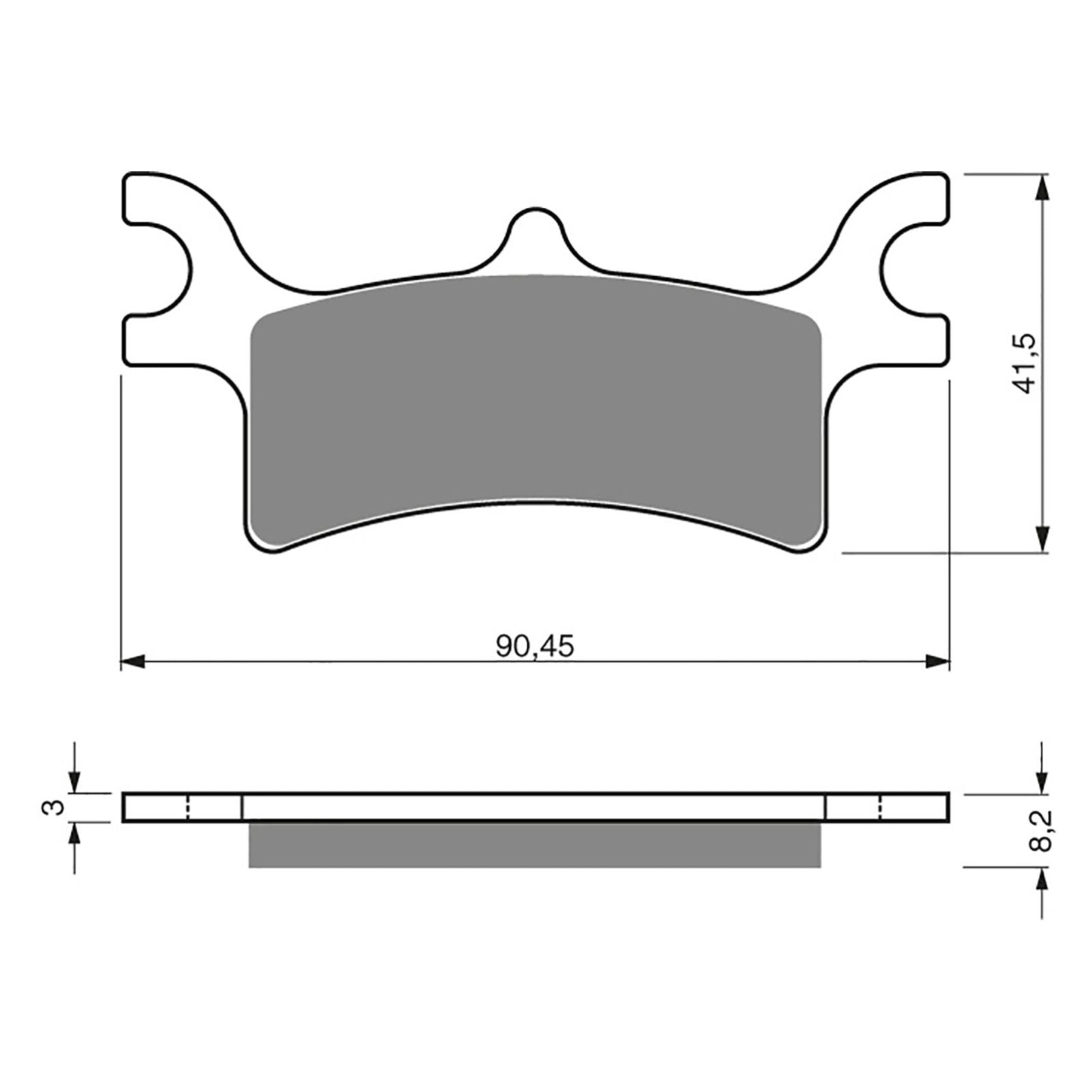 New GOLDFREN Brake Pad - K5 Off-Road Racing (PBPR319) #GF209K5