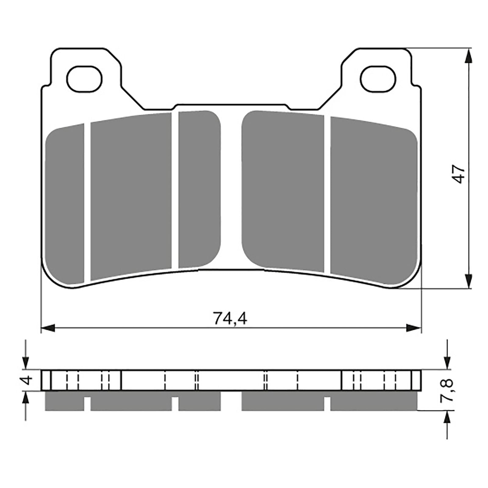 New GOLDFREN Brake Pad - S3 Sintered Sports (PBPH342) #GF214S3