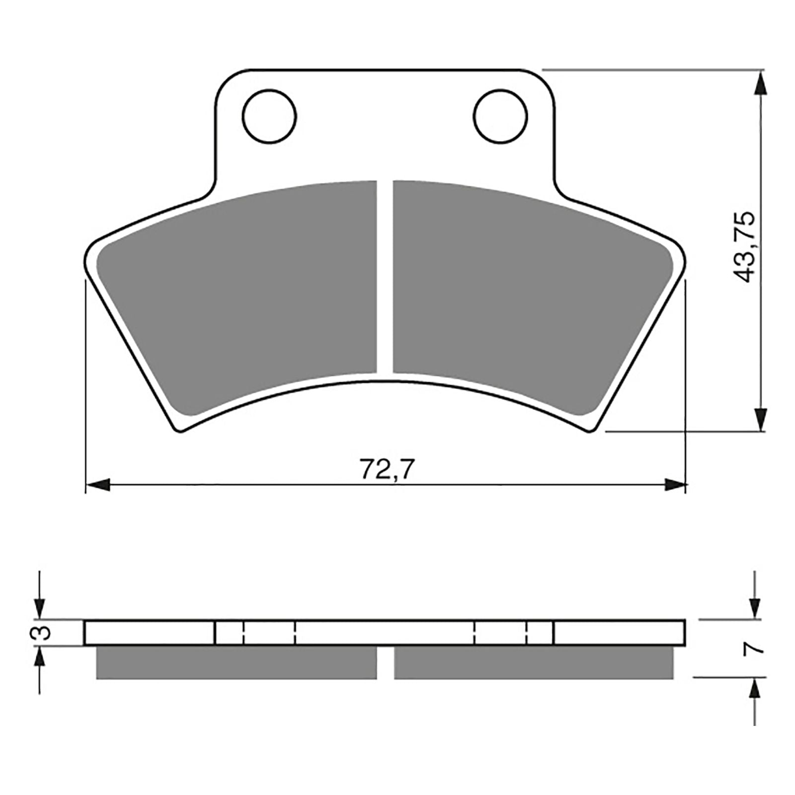 New GOLDFREN Brake Pad - K5 Off-Road Racing (PBPR201) #GF216K5