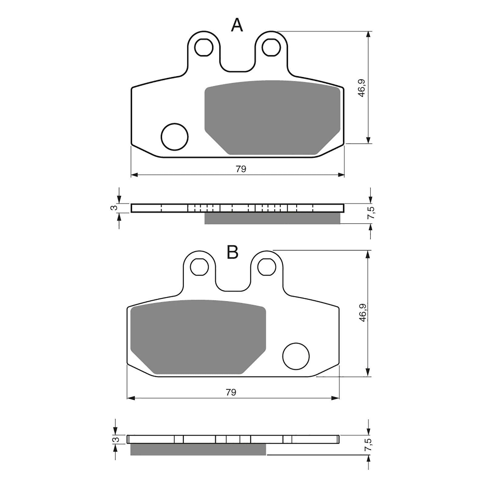 New GOLDFREN Brake Pad - S3 Sintered Sports #GF223S3