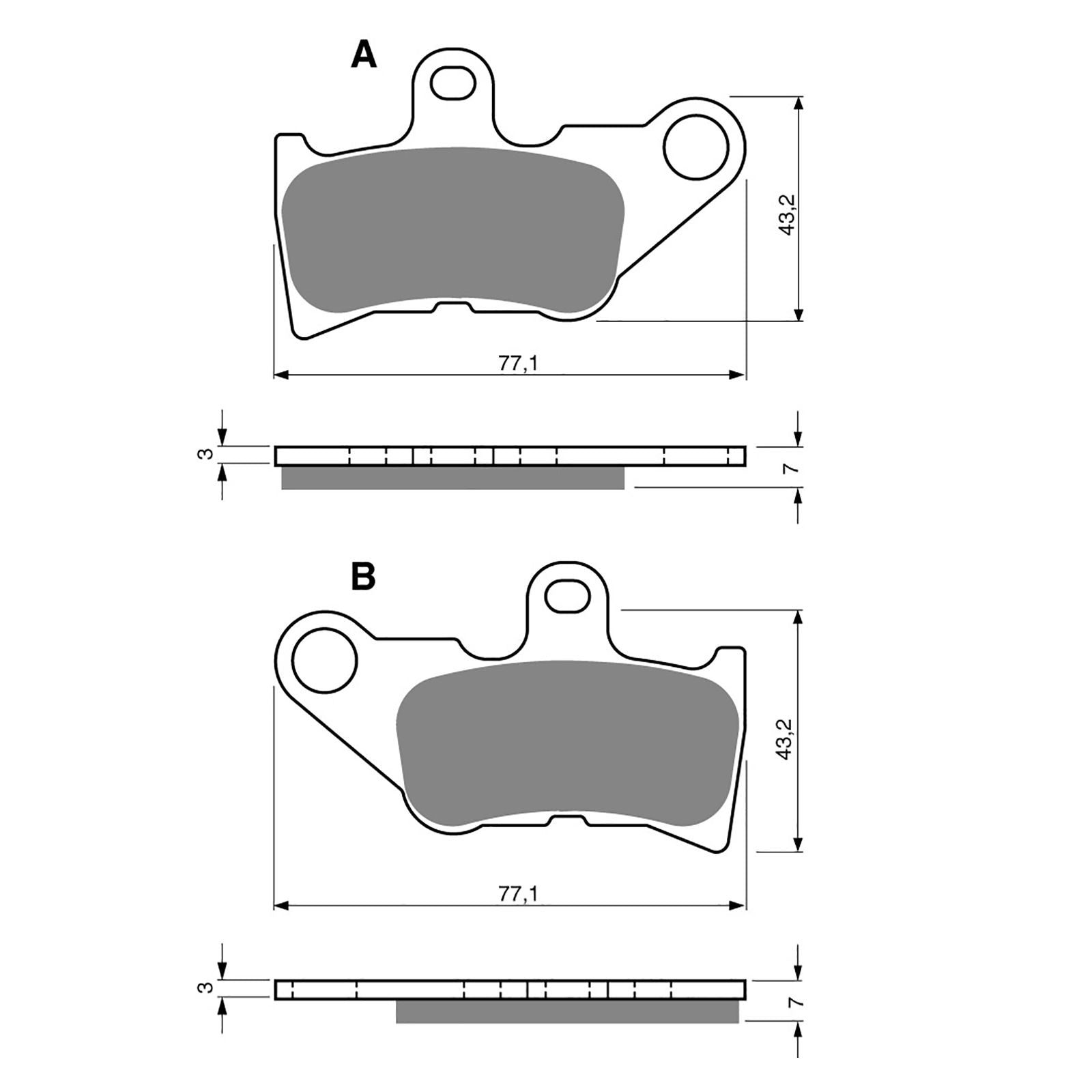 New GOLDFREN Brake Pad - S3 Sintered Sports (PBPH300) #GF224S3