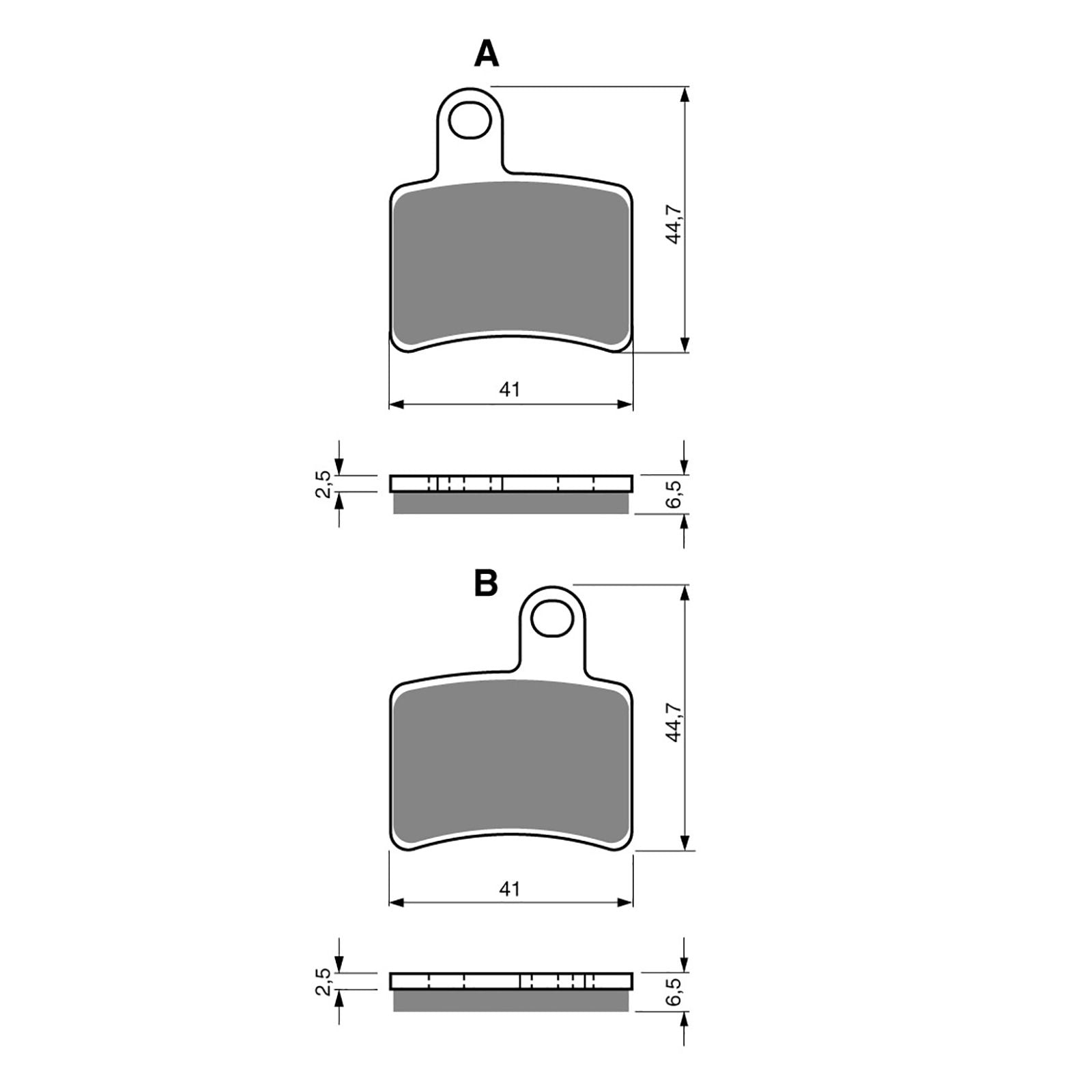 New GOLDFREN Brake Pad - K5 Off-Road Racing #GF228K5