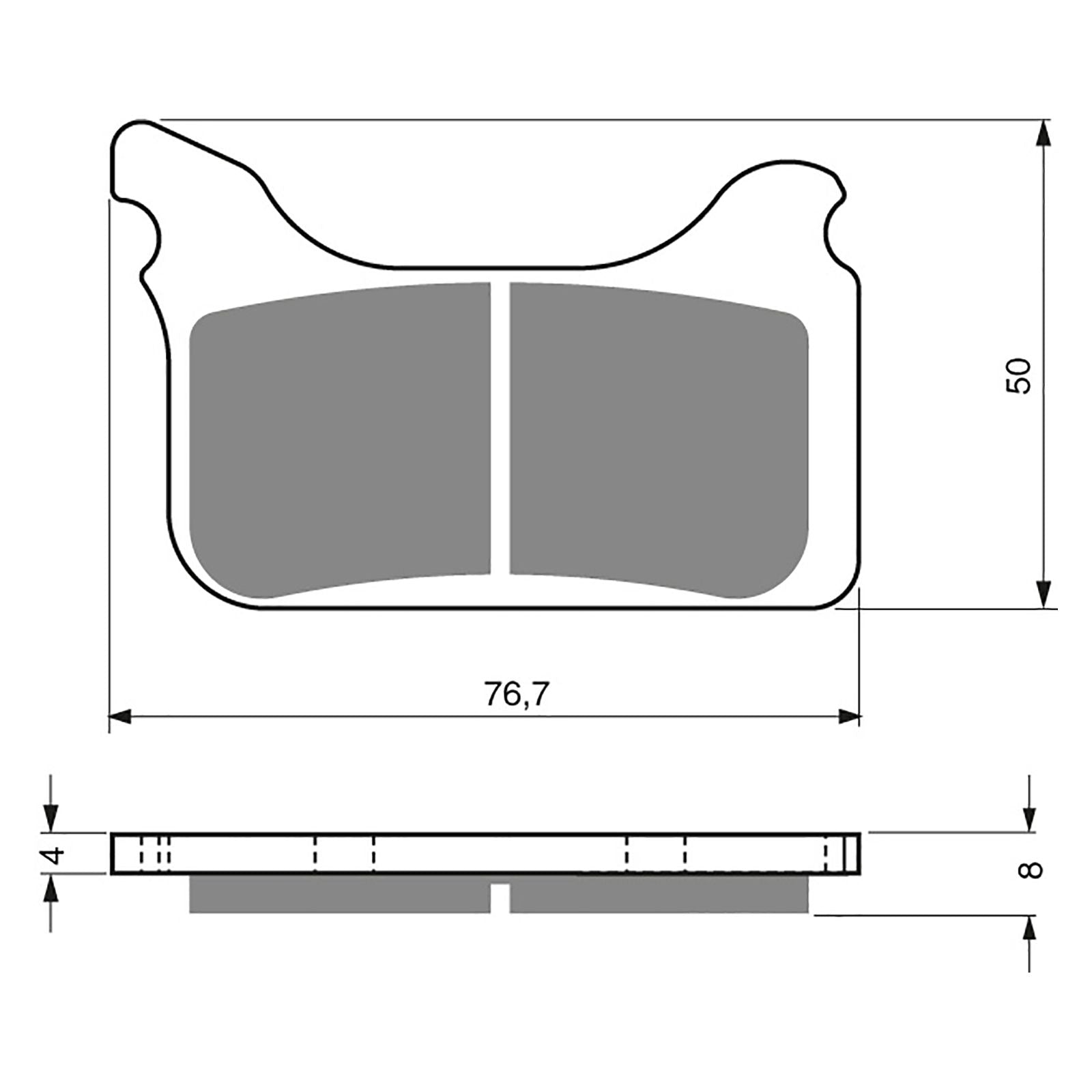 New GOLDFREN Brake Pad - S3 Sintered Sports (PBPH350) #GF231S3