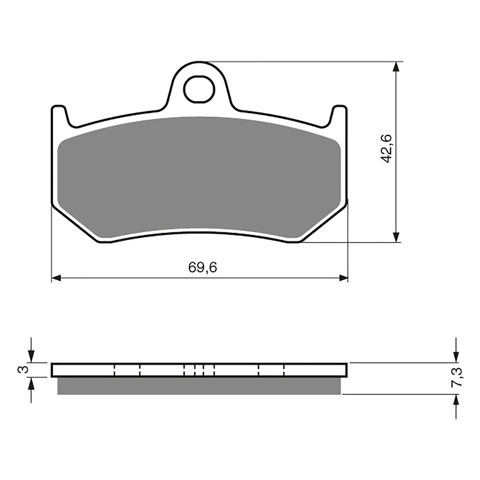 New GOLDFREN Brake Pad - S3 Sintered Sports (PBPH298) #GF235S3