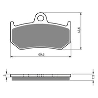New GOLDFREN Brake Pad - S3 Sintered Sports (PBPH298) #GF235S3 | Australian Moto Spares