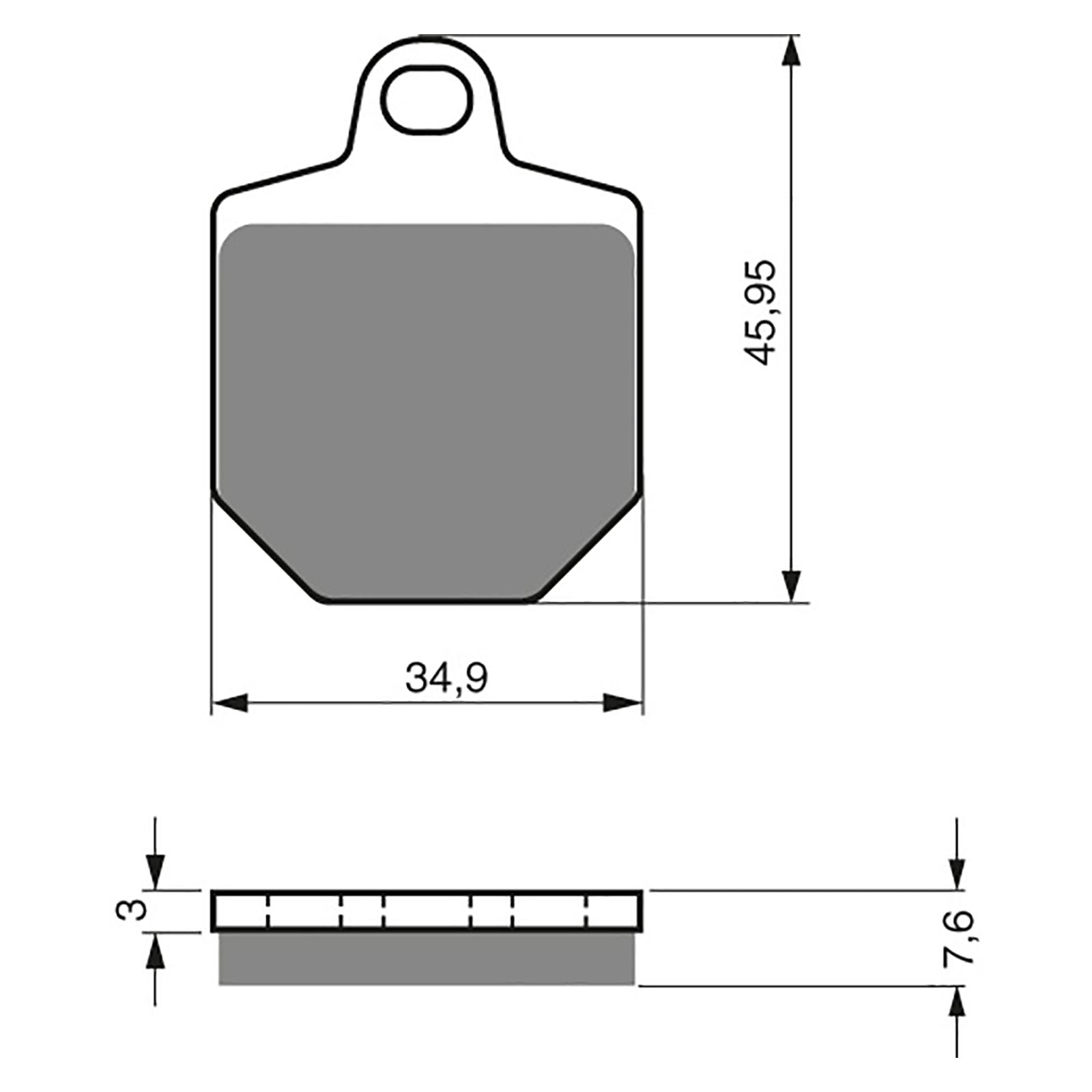 New GOLDFREN Brake Pad - S3 Sintered Sports #GF238S3