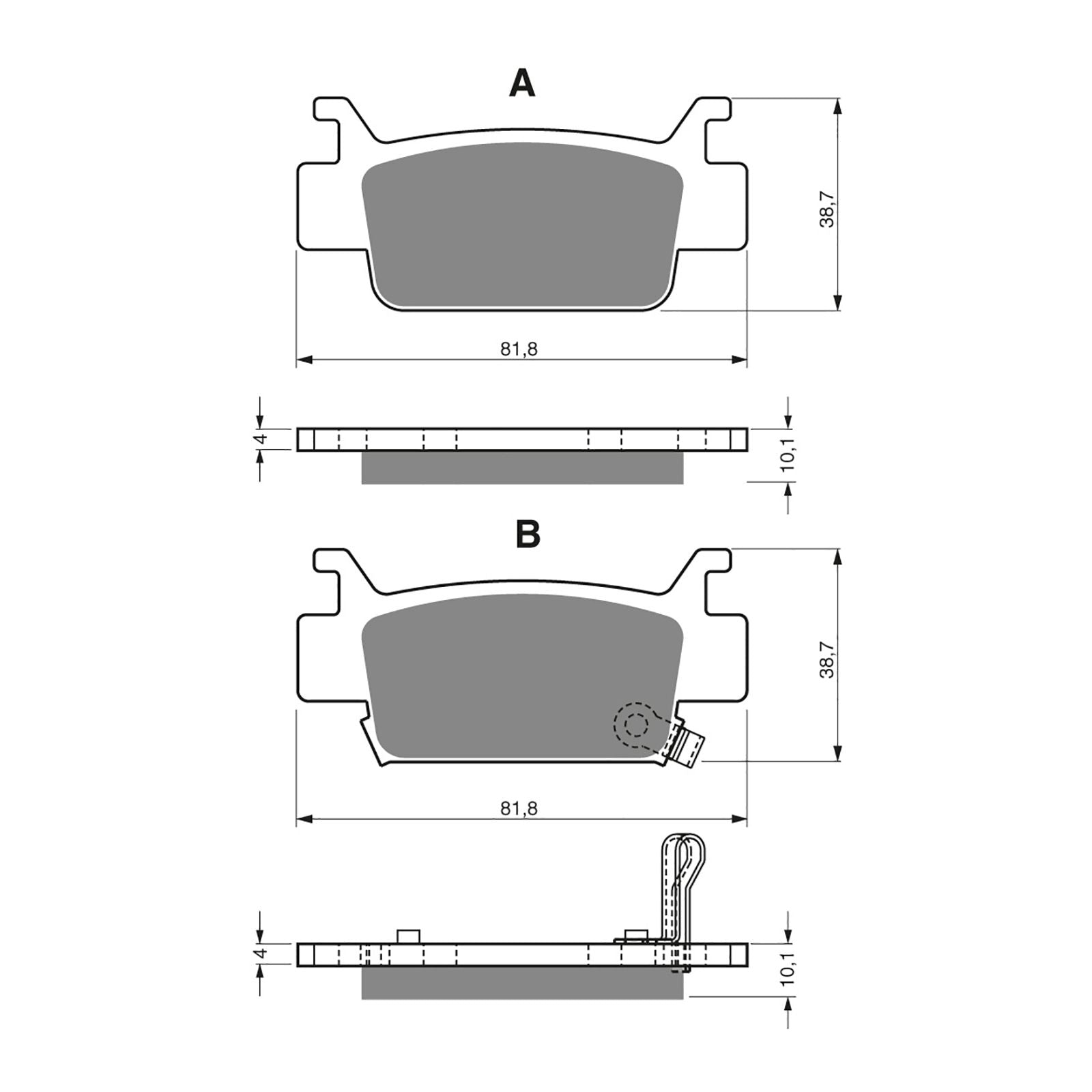 New GOLDFREN Brake Pad - K5 Off-Road Racing (PBPR354) #GF240K5