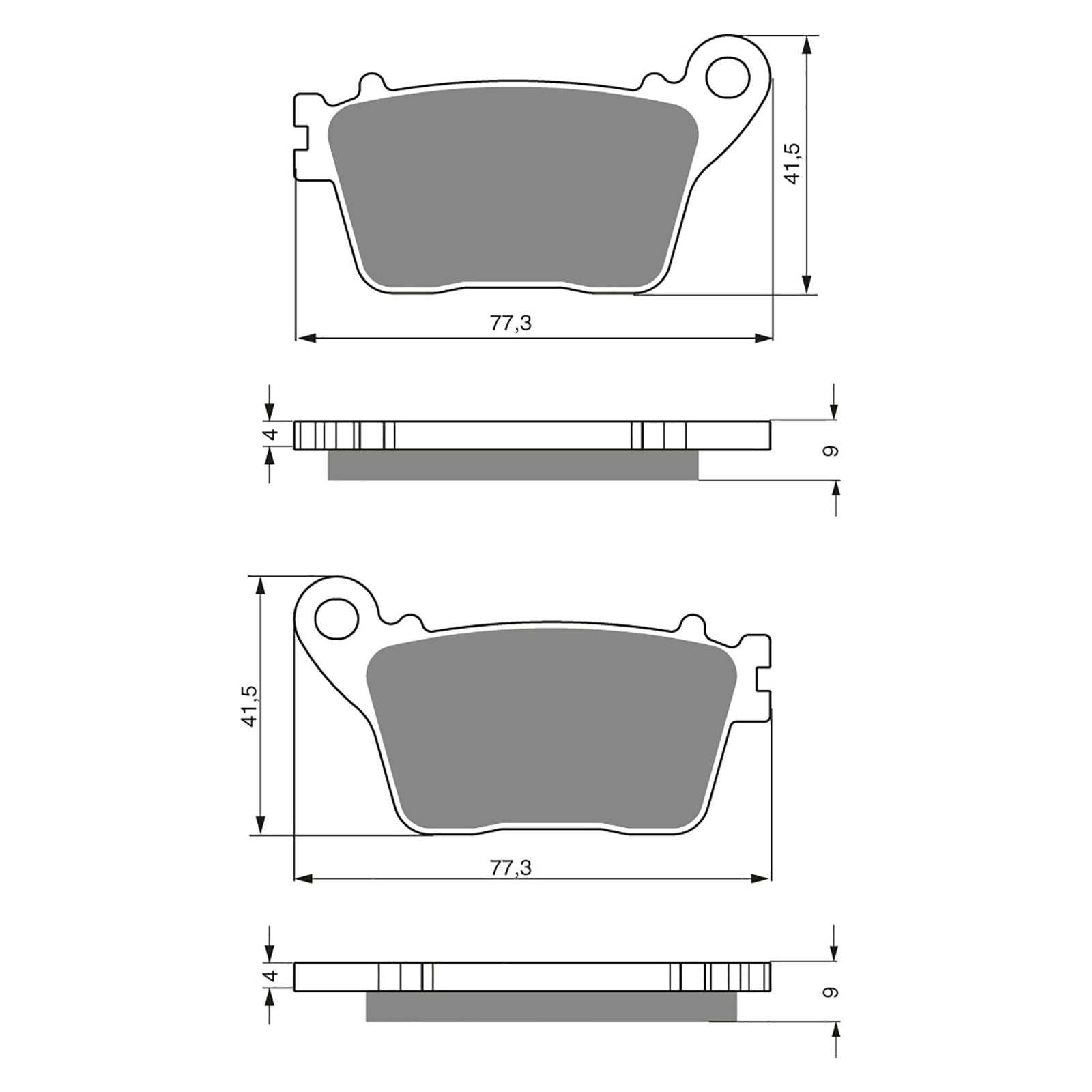 New GOLDFREN Brake Pad - S3 Sintered Sports (PBPH381) #GF242S3