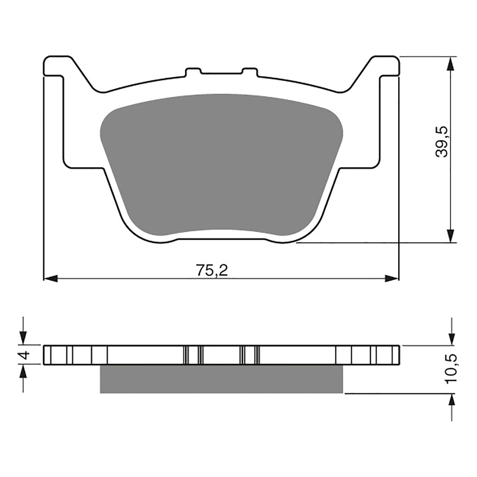 New GOLDFREN Brake Pad - K5 Off-Road Racing (PBPR330) #GF243K5