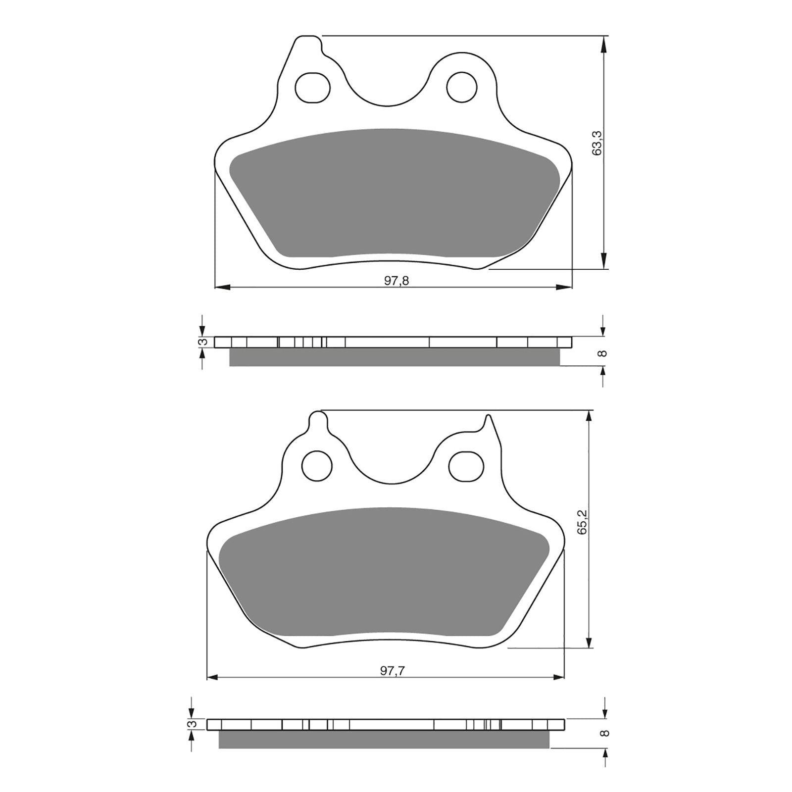 New GOLDFREN Brake Pad - S3 Sintered Sports (PBPH379) #GF244S3