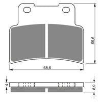 New GOLDFREN Brake Pad - S3 Sintered Sports (Pbp377) #GF251S3