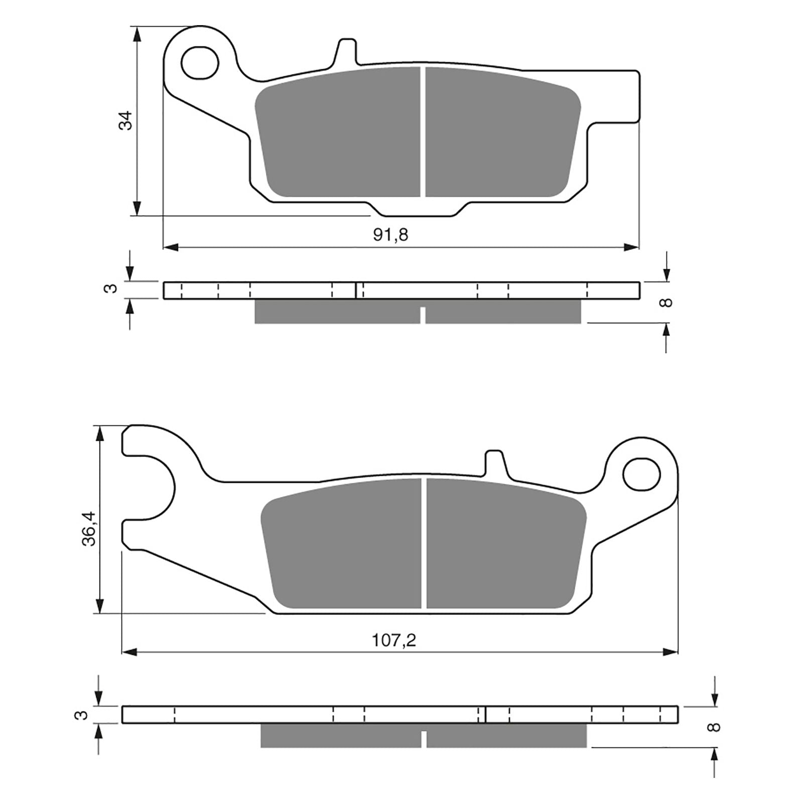 New GOLDFREN Brake Pad - K5 Off-Road Racing (PBPR386) #GF253K5