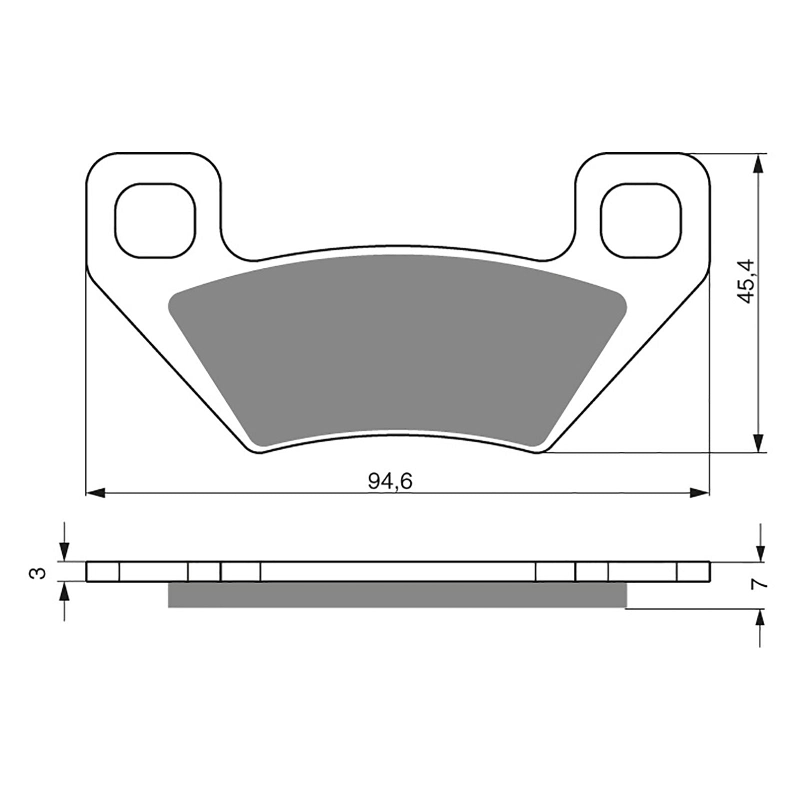 New GOLDFREN Brake Pad - K5 Off-Road Racing (PBPR344) #GF254K5