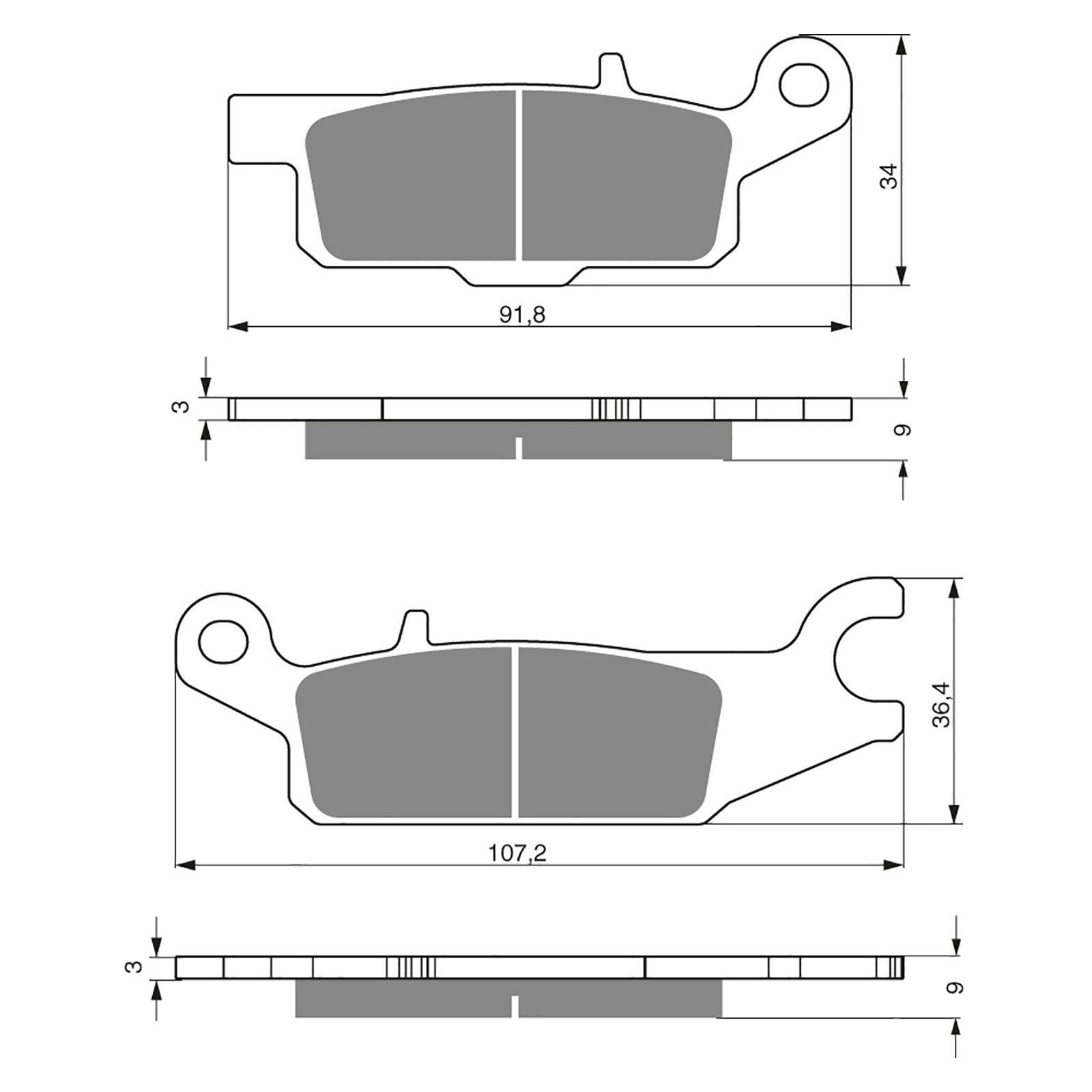 New GOLDFREN Brake Pad - K5 Off-Road Racing (PBPR387) #GF255K5