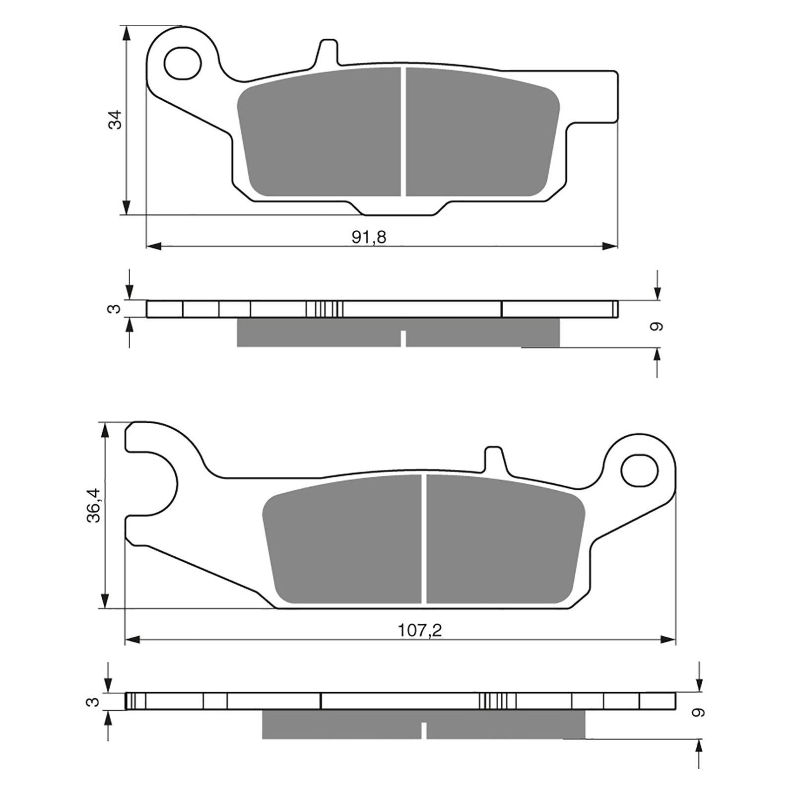 New GOLDFREN Brake Pad - K5 Off-Road Racing (PBPR388) #GF256K5