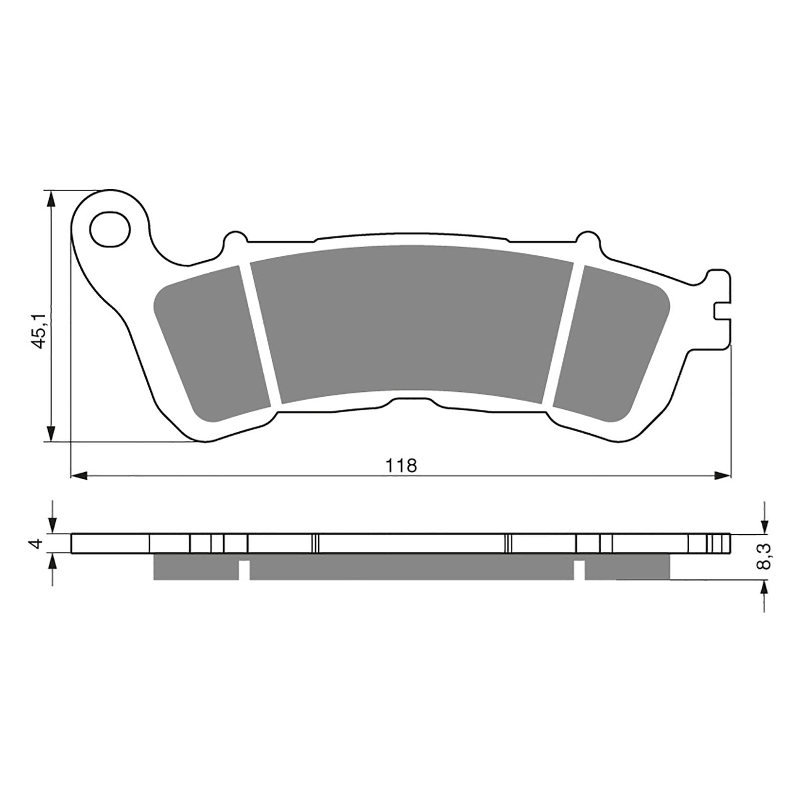 New GOLDFREN Brake Pad - S3 Sintered Sports (PBPH340) #GF257S3