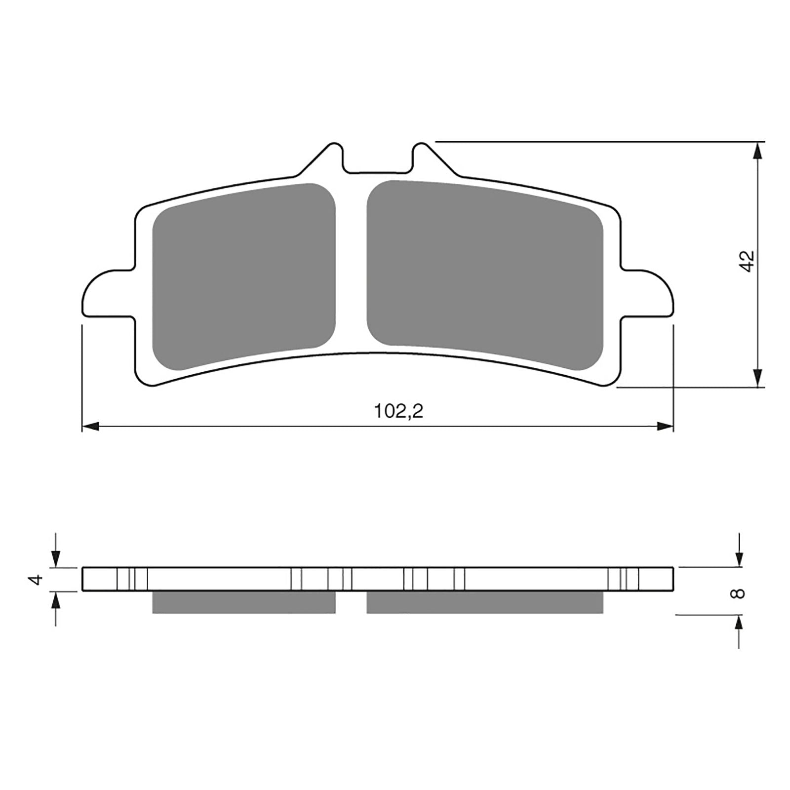 New GOLDFREN Brake Pad - S3 Sintered Sports (PBPH389) #GF258S3