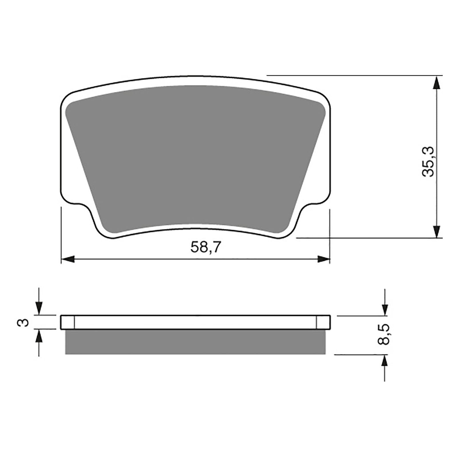 New GOLDFREN Brake Pad - K5 Off-Road Racing (PBPR403) #GF260K5