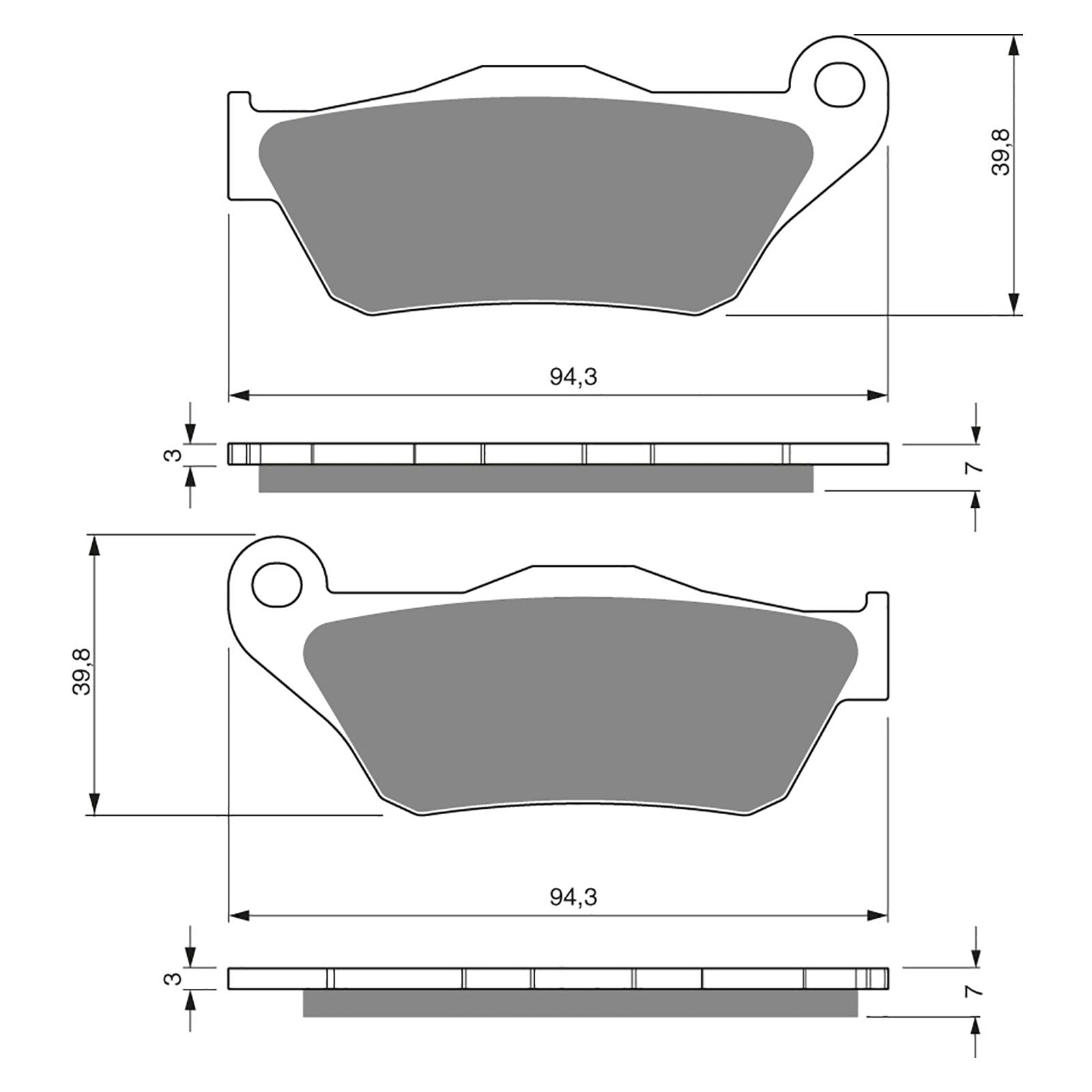 New GOLDFREN Brake Pad - S3 Sintered Sports #GF262S3