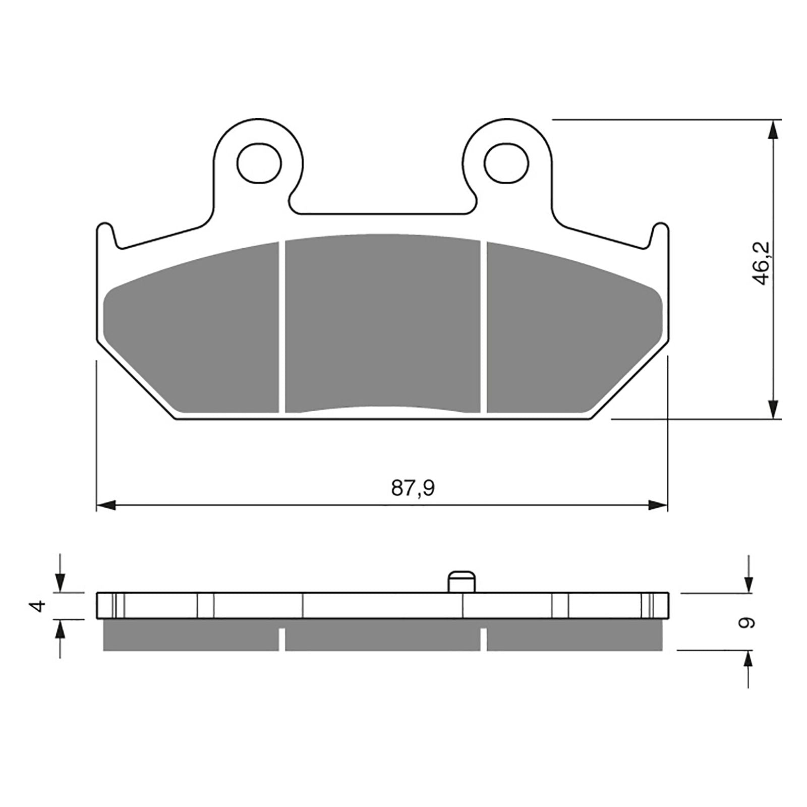 New GOLDFREN Brake Pad - S3 Sintered Sports (PBPH356) #GF265S3