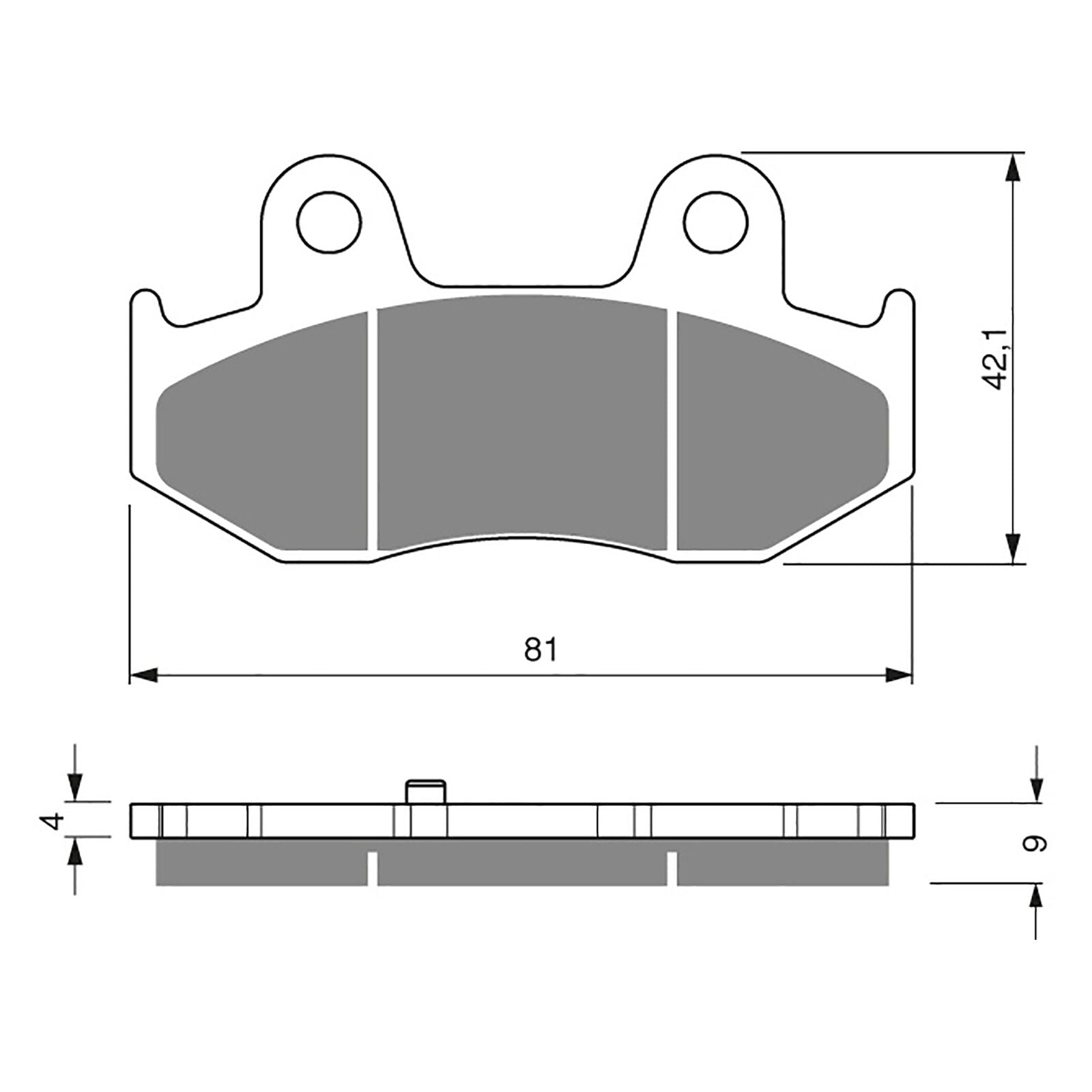 New GOLDFREN Brake Pad - S3 Sintered Sports (PBPH355) #GF267S3