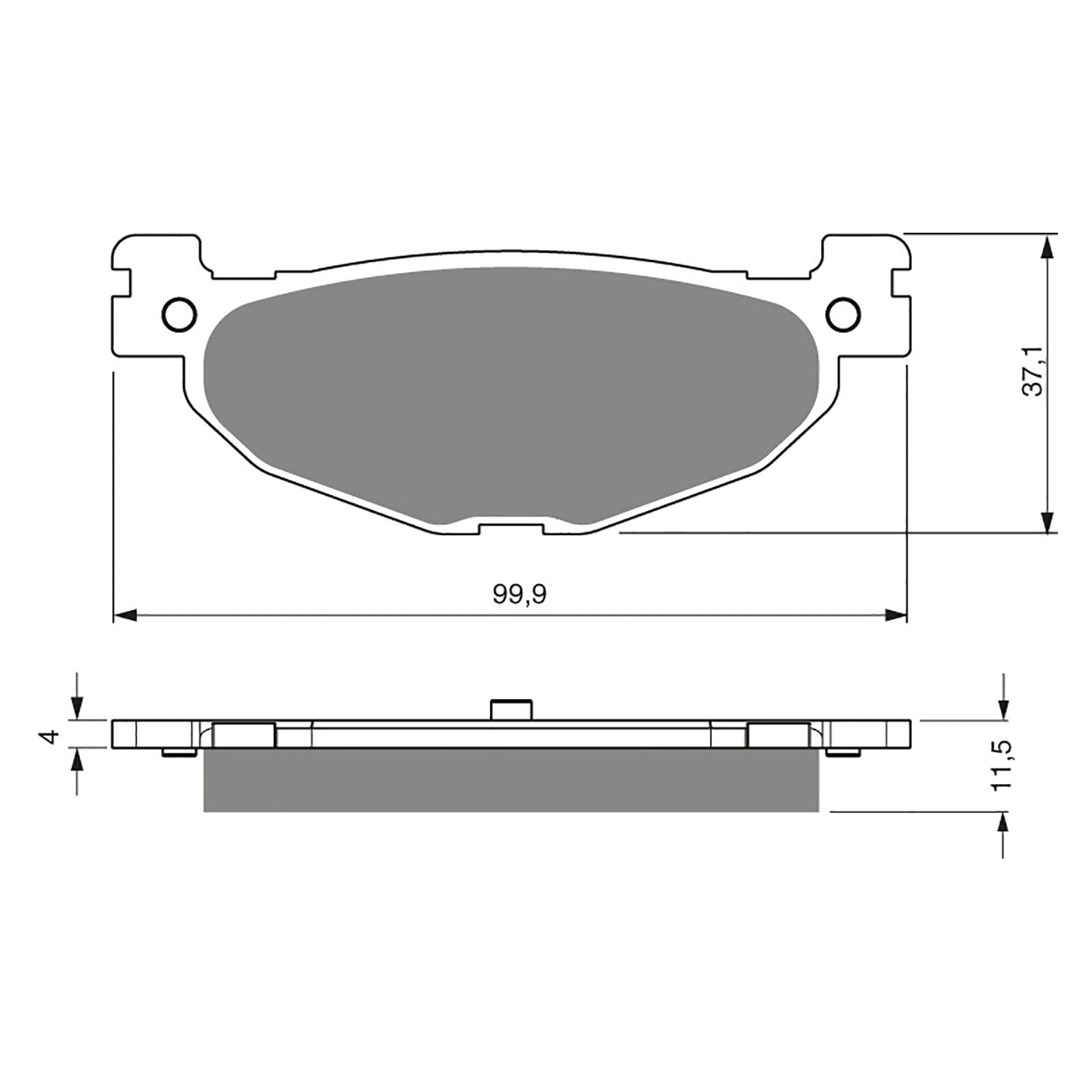 New GOLDFREN Brake Pad - S3 Sintered Sports #GF268S3