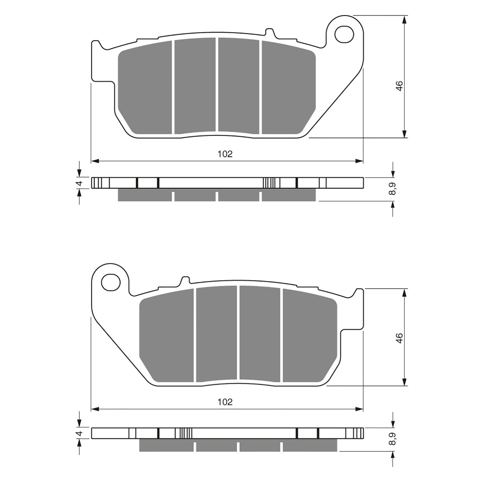 New GOLDFREN Brake Pad - S3 Sintered Sports (PBPH336) #GF272S3