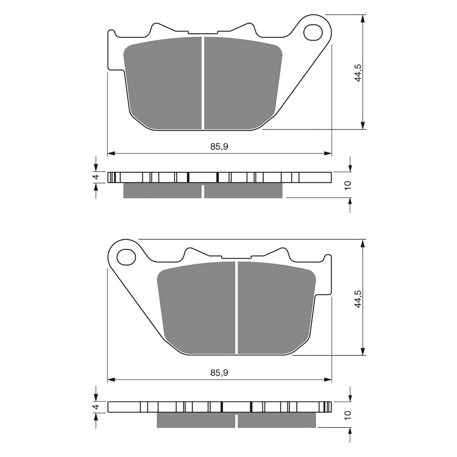 New GOLDFREN Brake Pad - S3 Sintered Sports (PBPH339) #GF274S3