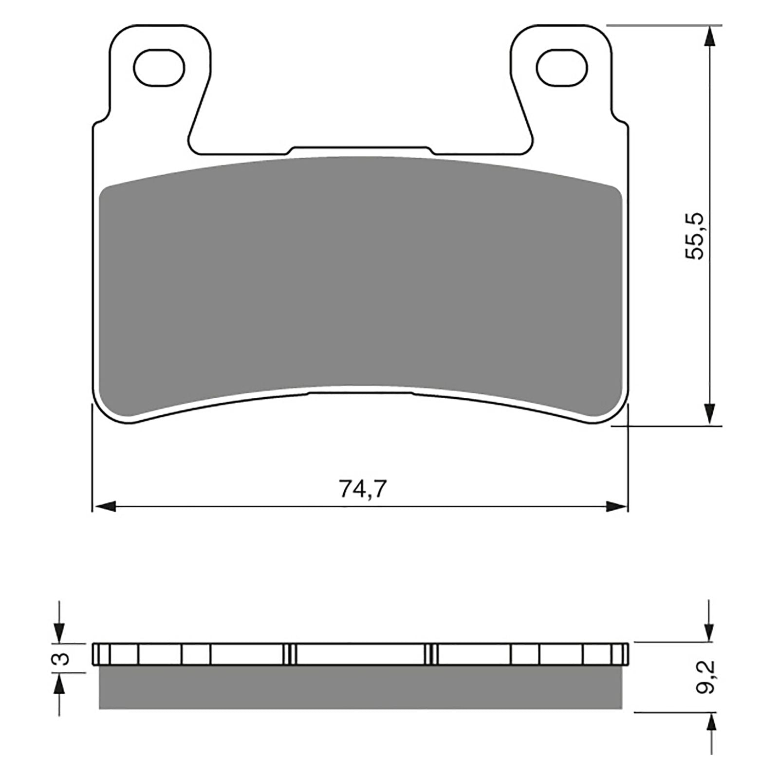 New GOLDFREN Brake Pad - S3 Sintered Sports (PBPH273) #GF279S3