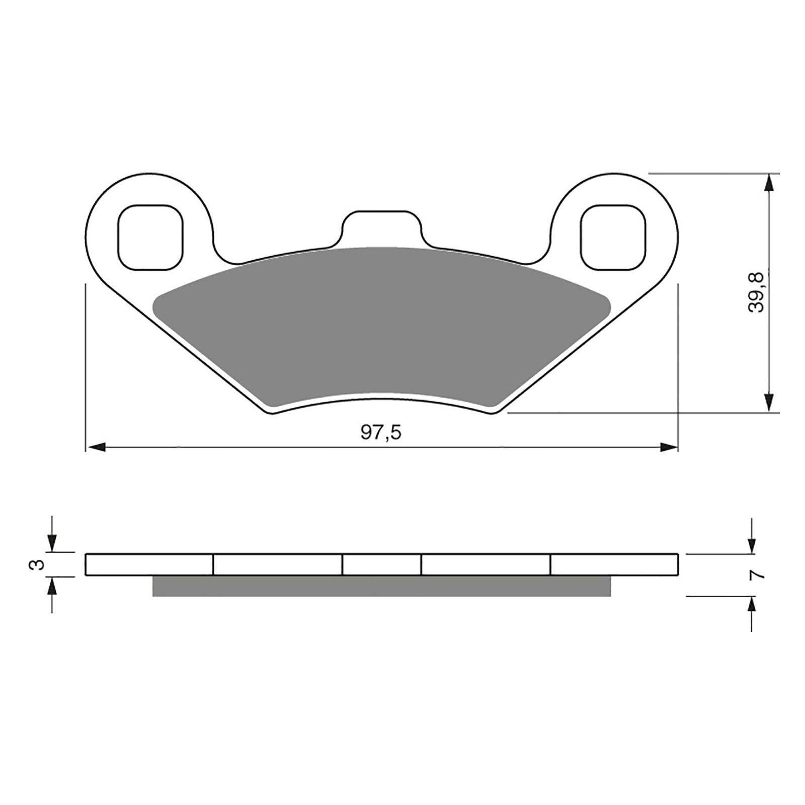 New GOLDFREN Brake Pad - K5 Off-Road Racing (PBPR159) #GF280K5