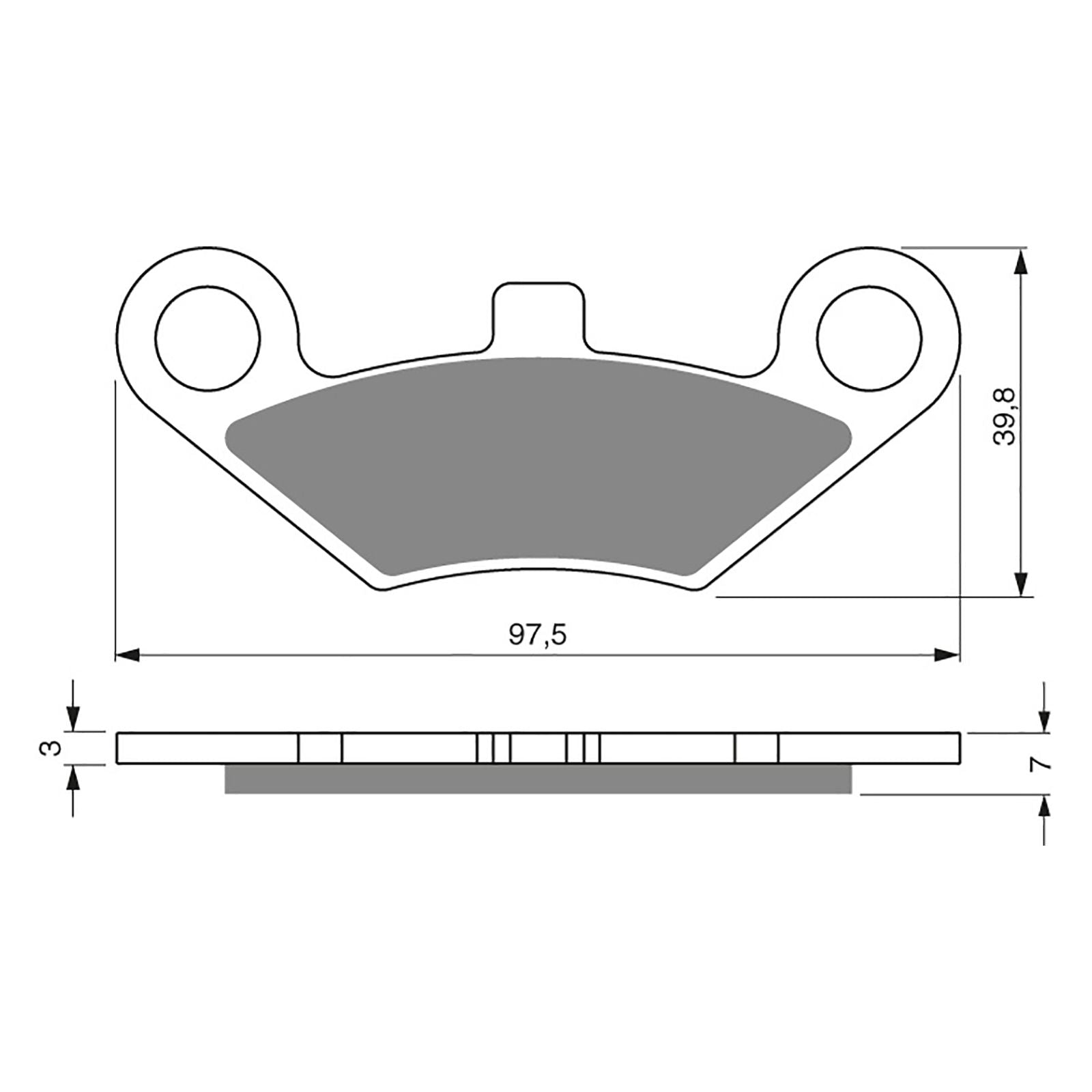 New GOLDFREN Brake Pad - S3 Sintered Sports #GF284S3