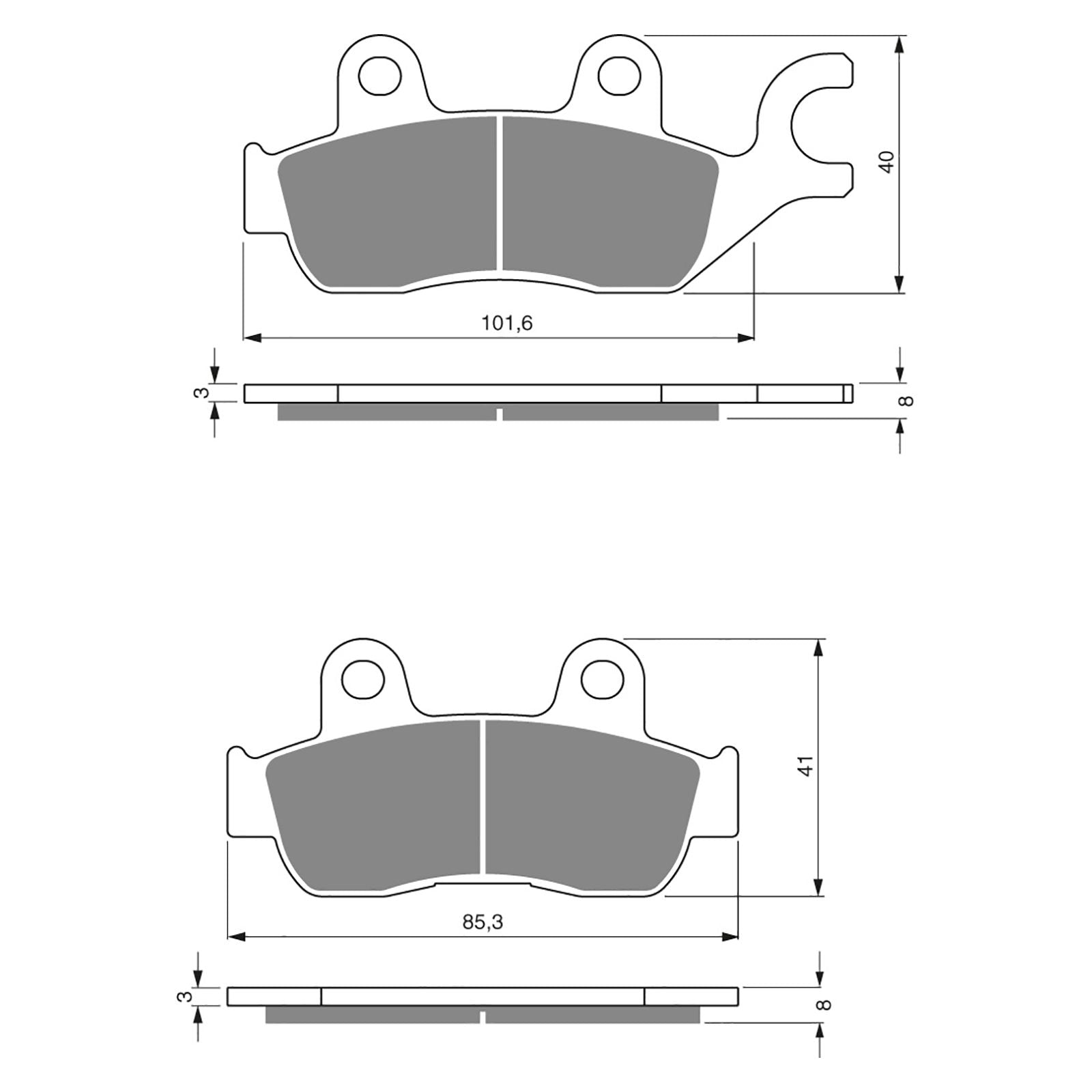 New GOLDFREN Brake Pad - S3 Sintered Sports #GF285S3