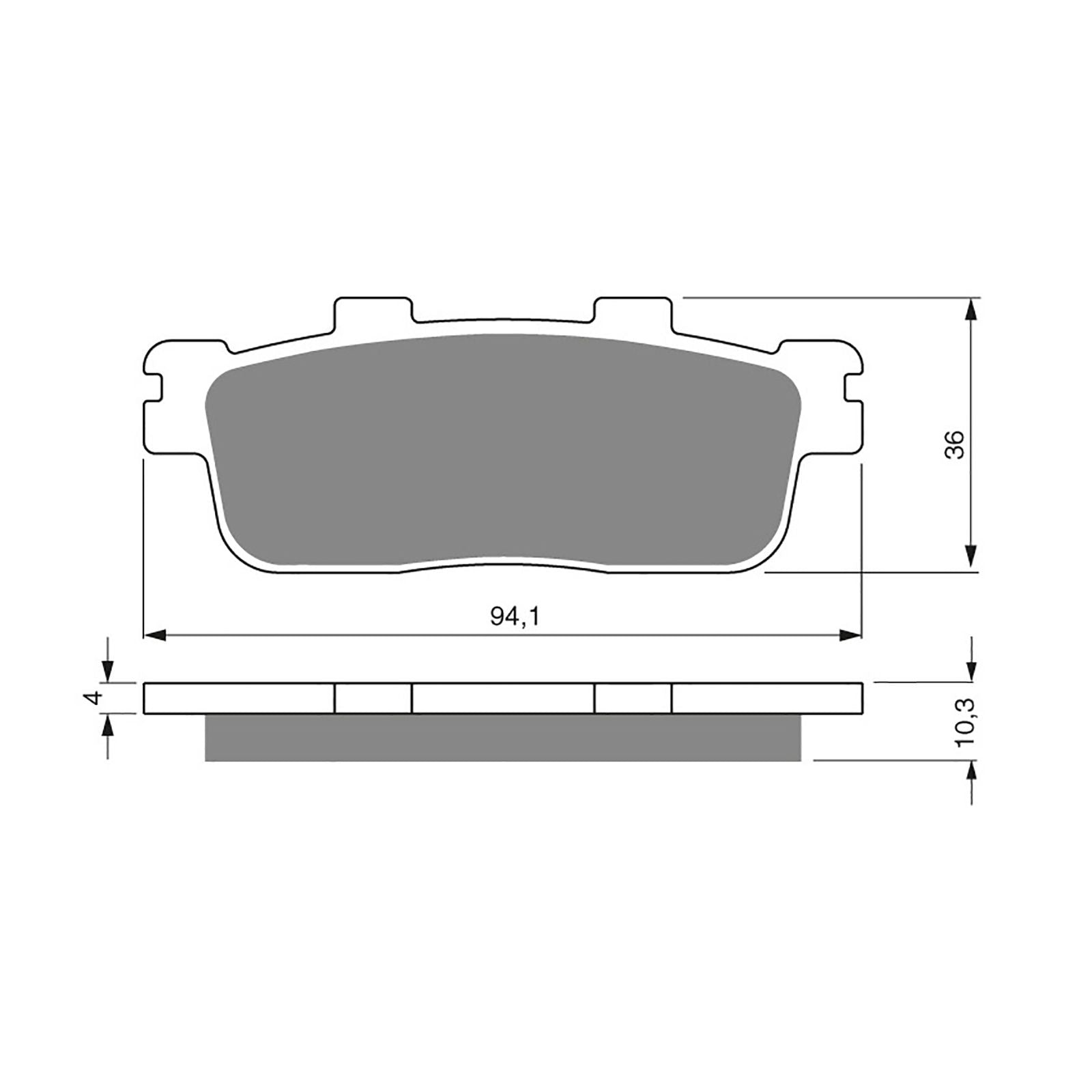 New GOLDFREN Brake Pad - S3 Sintered Sports #GF286S3