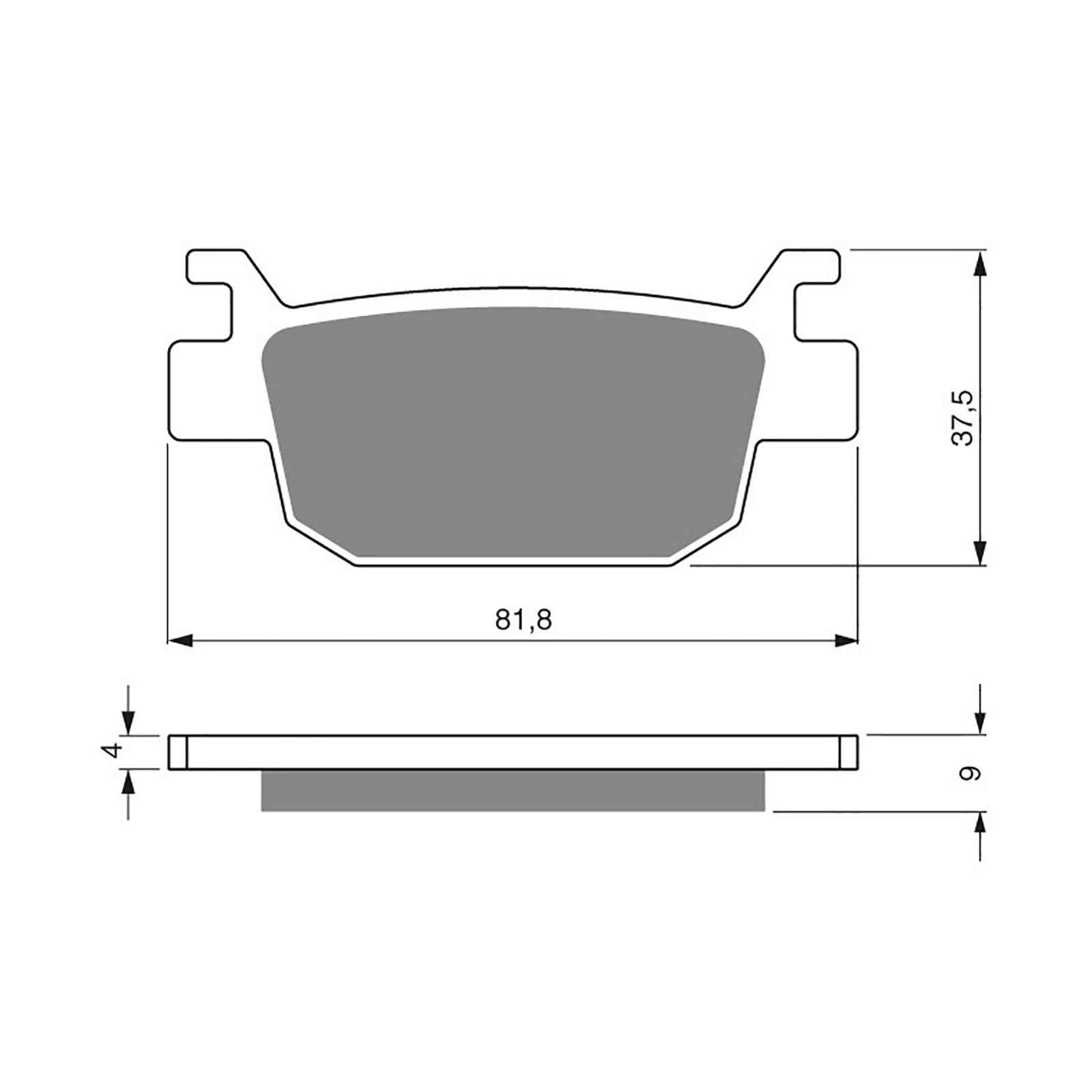 New GOLDFREN Brake Pad - S3 Sintered Sports #GF287S3