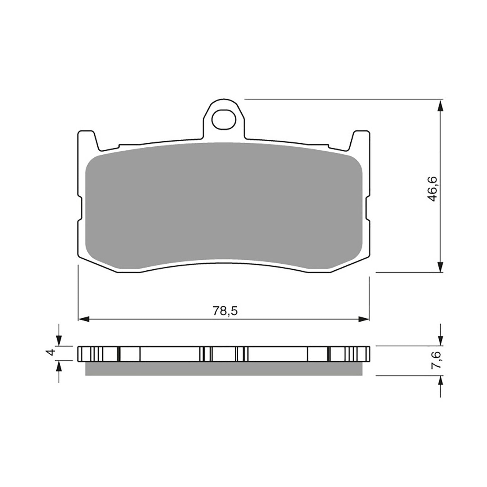 New GOLDFREN Brake Pad - S3 Sintered Sports (PBPH424) #GF296S3