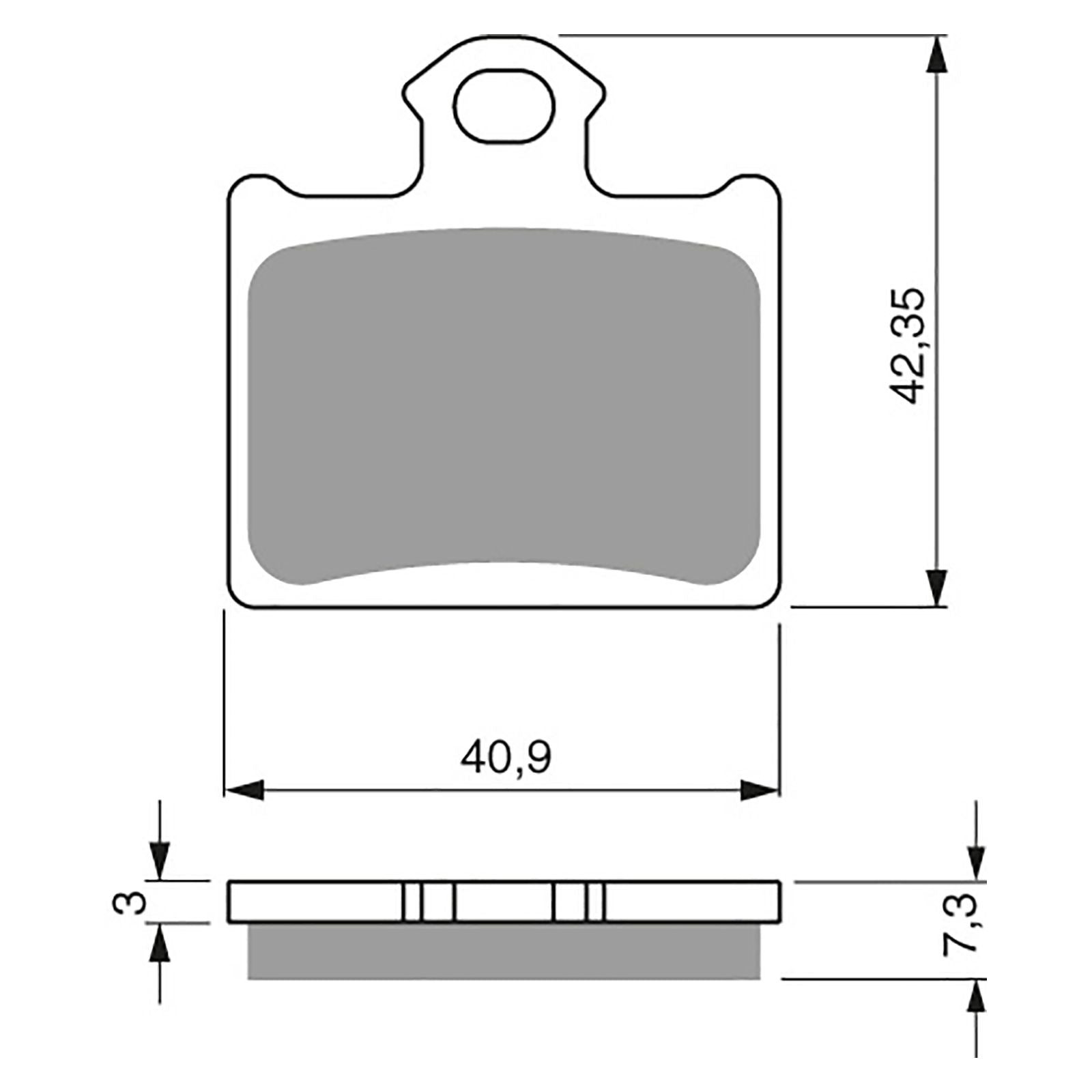 New GOLDFREN Brake Pad - K5 Off-Road Racing (PBPR434) #GF297K5