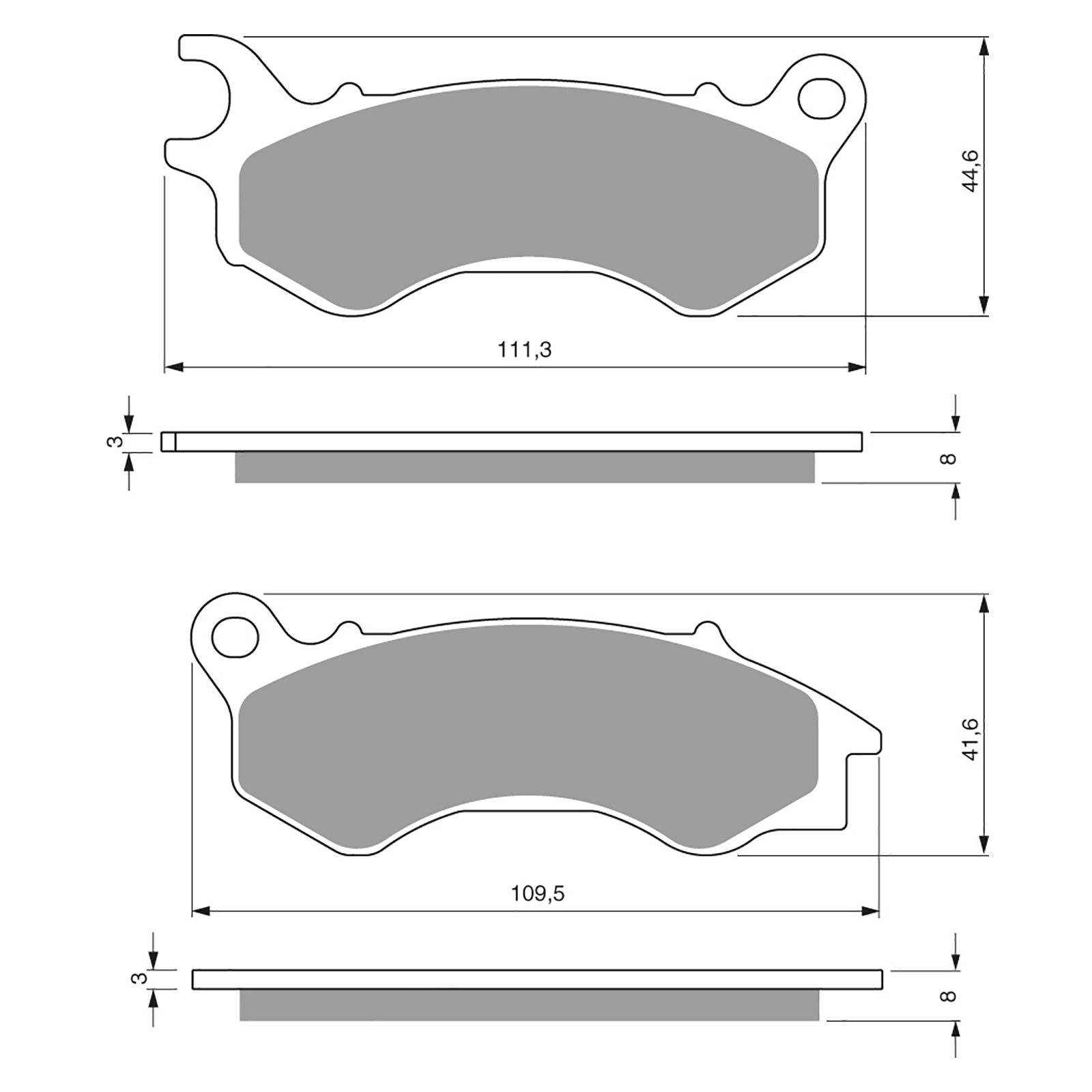 New GOLDFREN Brake Pad - S3 Sintered Sports #GF299S3