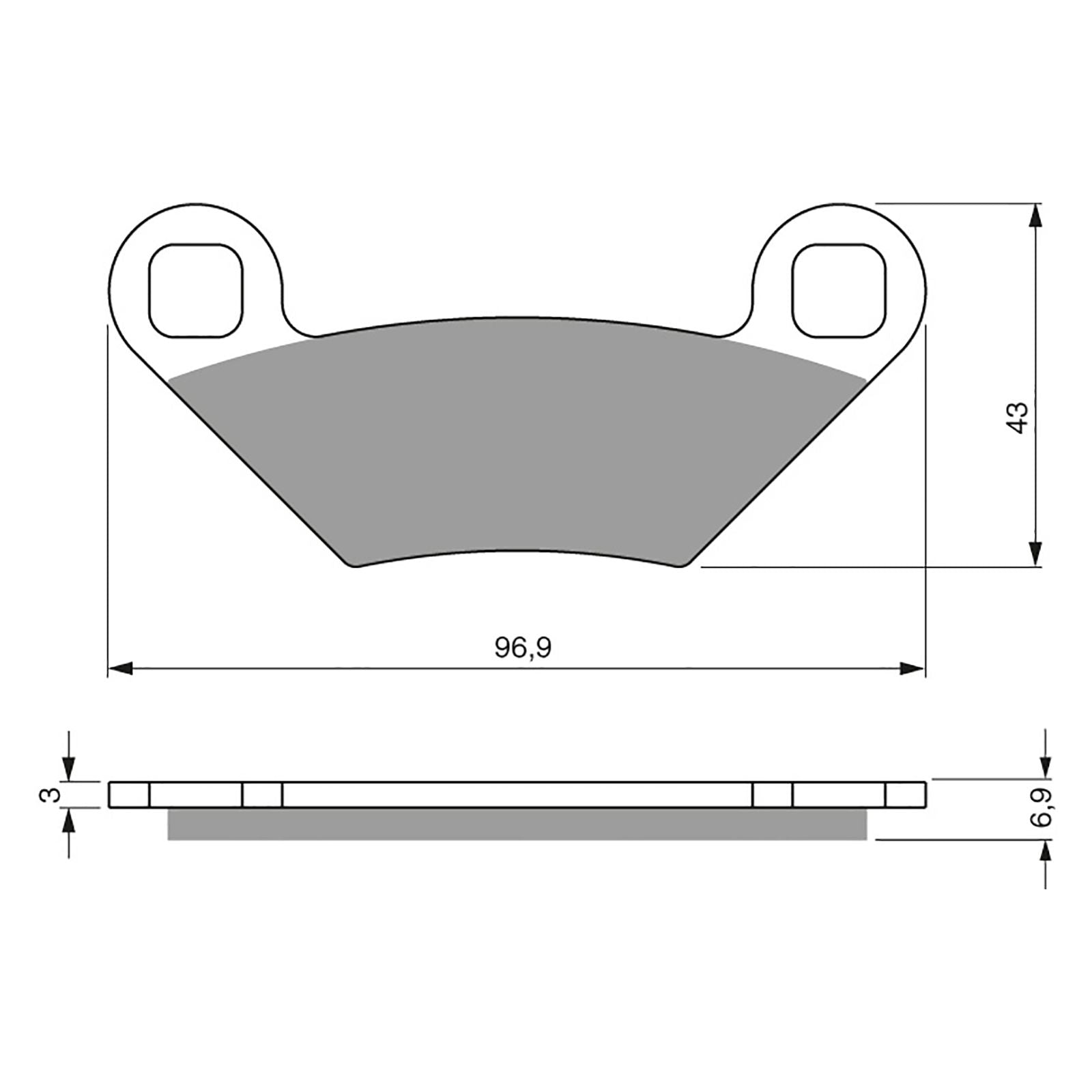 New GOLDFREN Brake Pad - K5 Off-Road Racing (PBPR409) #GF300K5